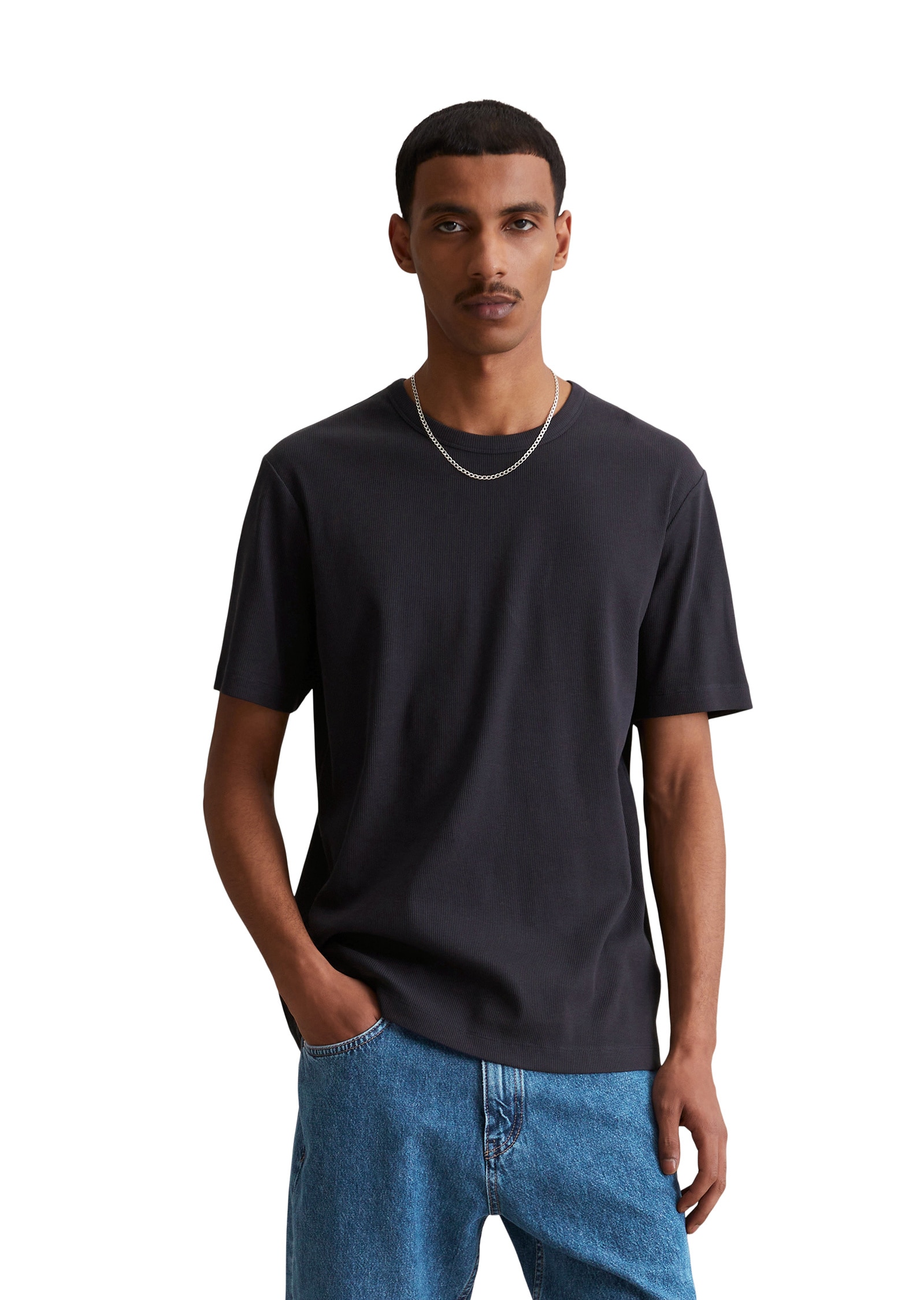 Marc OPolo DENIM T-Shirt "aus Bio-Baumwoll-Mix" günstig online kaufen