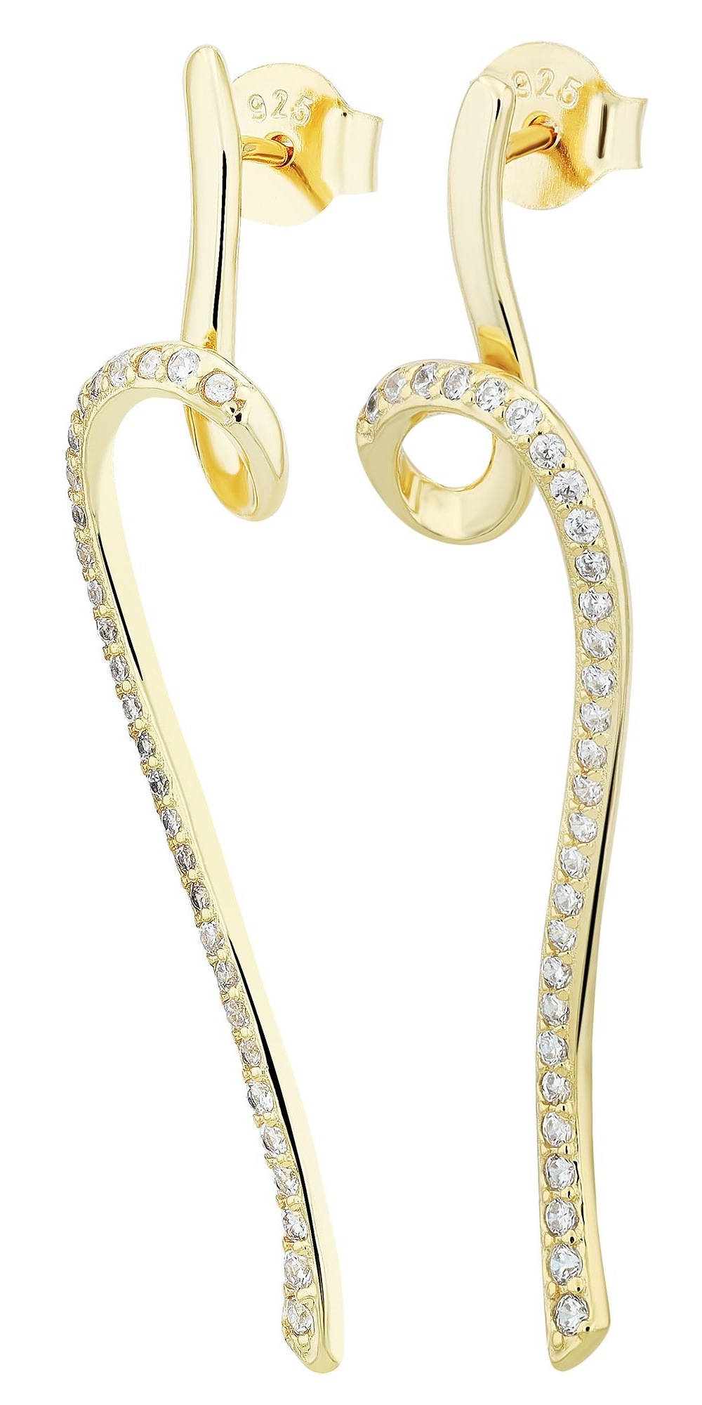 Adelia´s Paar Ohrhänger "Damen Ohrringe – Ohrstecker aus 925 Silber mit Zir günstig online kaufen