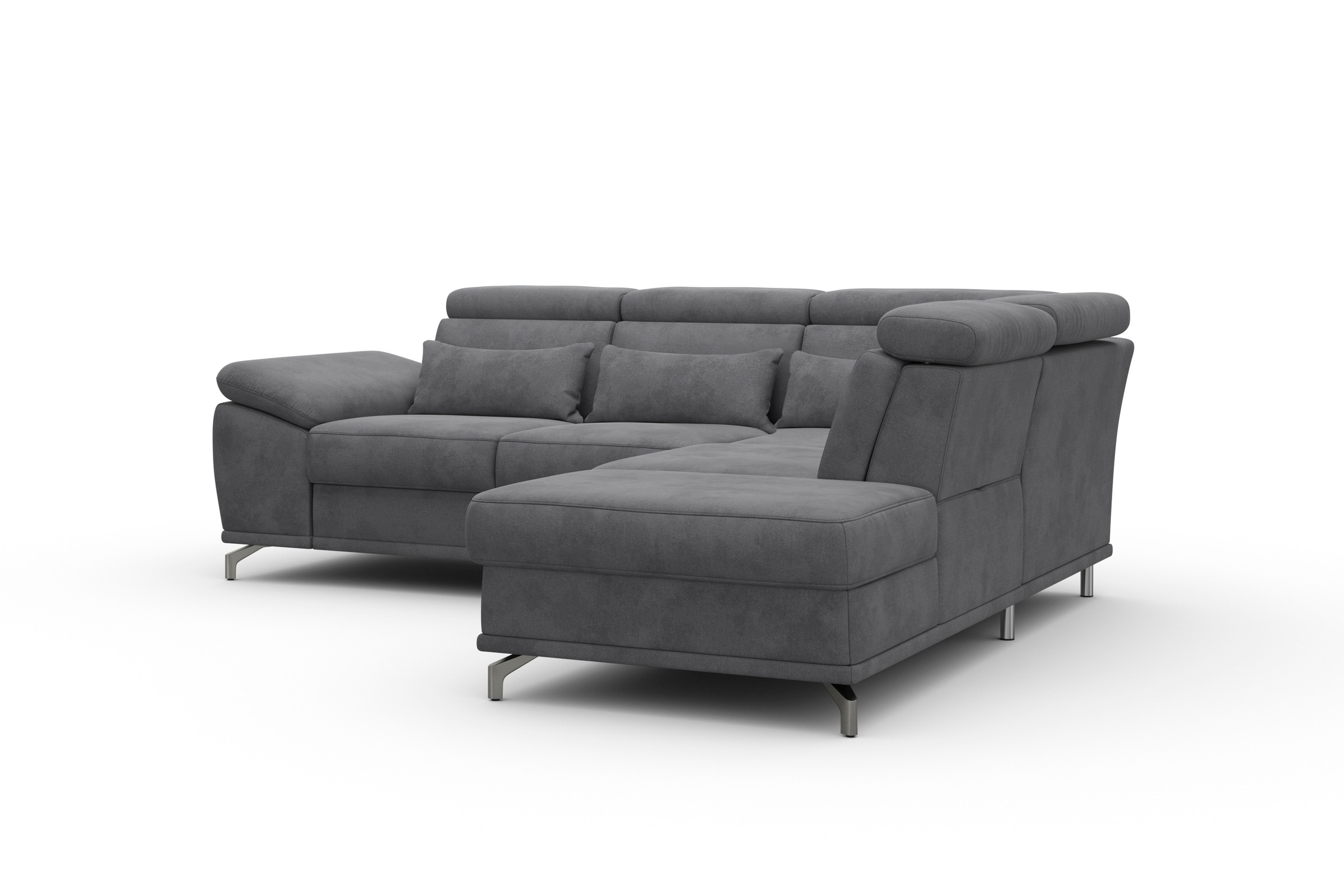 Thumbnail - sit&more Ecksofa "Cabrio L-Form, B: 274 cm, mit Sitztiefen-, Arm- & Kopfteilverstellung" 3 Nierenkissen, Federkern, opti...