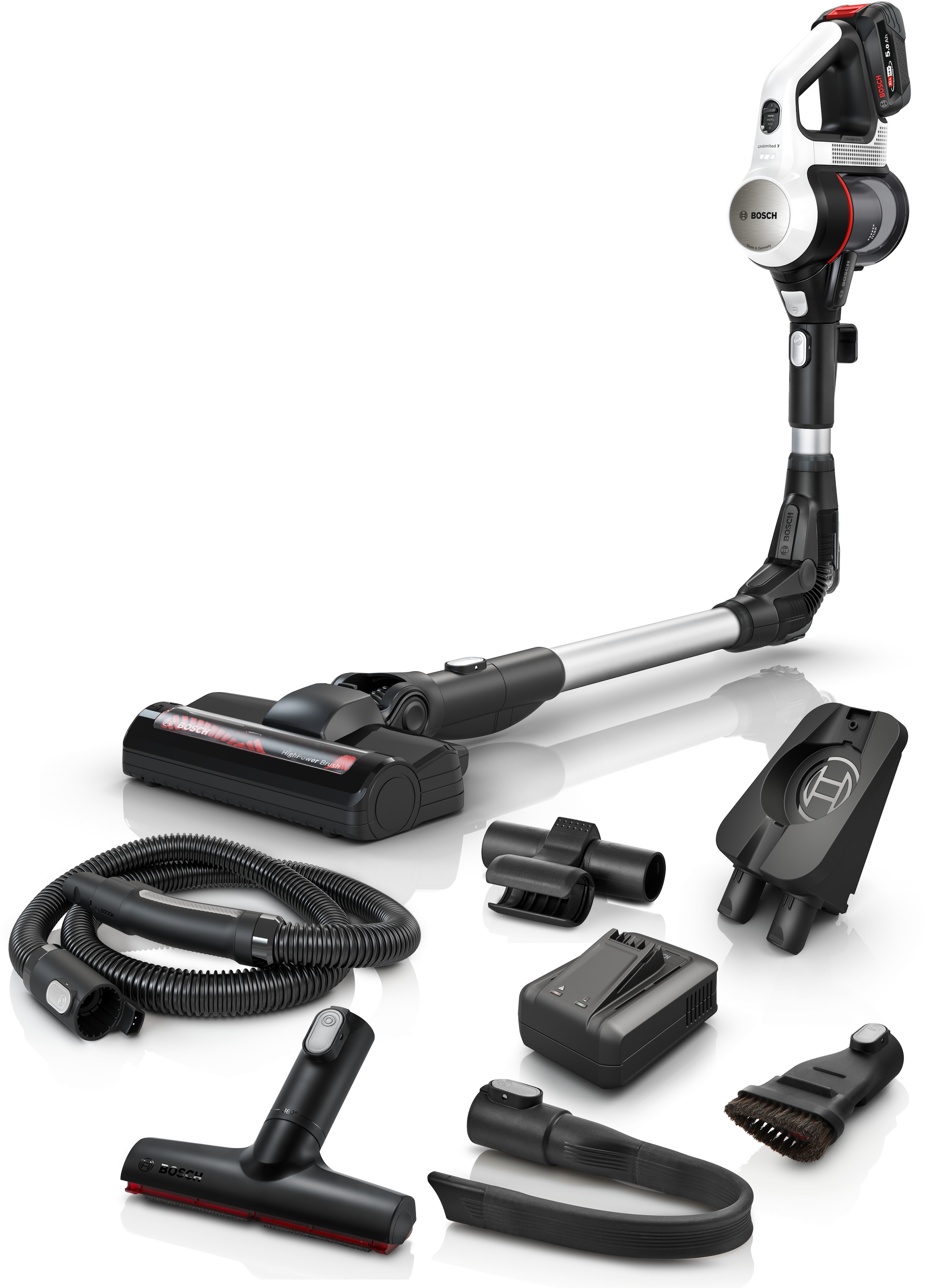 BOSCH Akku-Bodenstaubsauger "Unlimited 7 BSS715CARP/BSS715FRSH, 5.0 Ah Akku günstig online kaufen