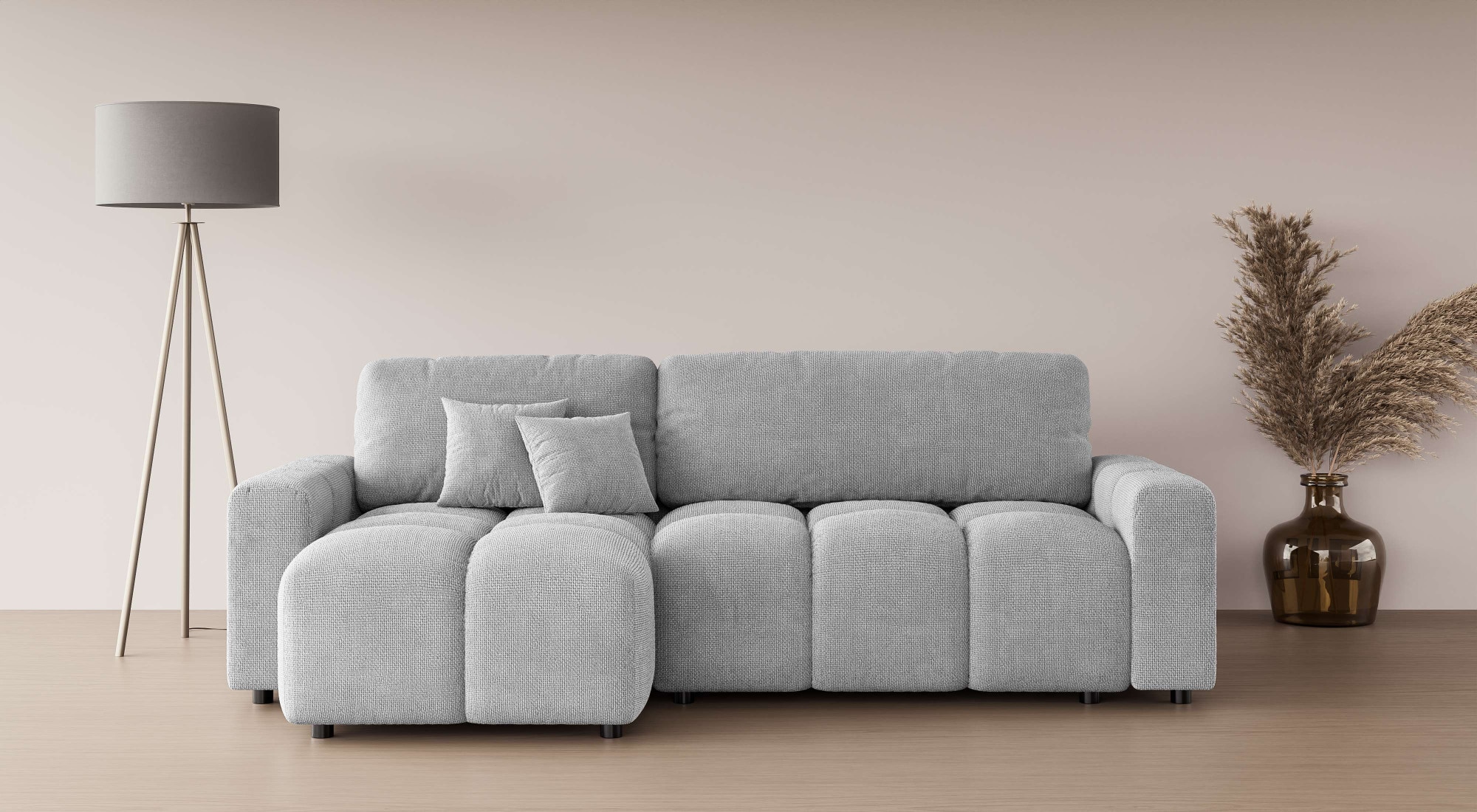 Home affaire Ecksofa "FELICI, Schlafsofa 233cm, L-Form mit Recamiere beidse günstig online kaufen