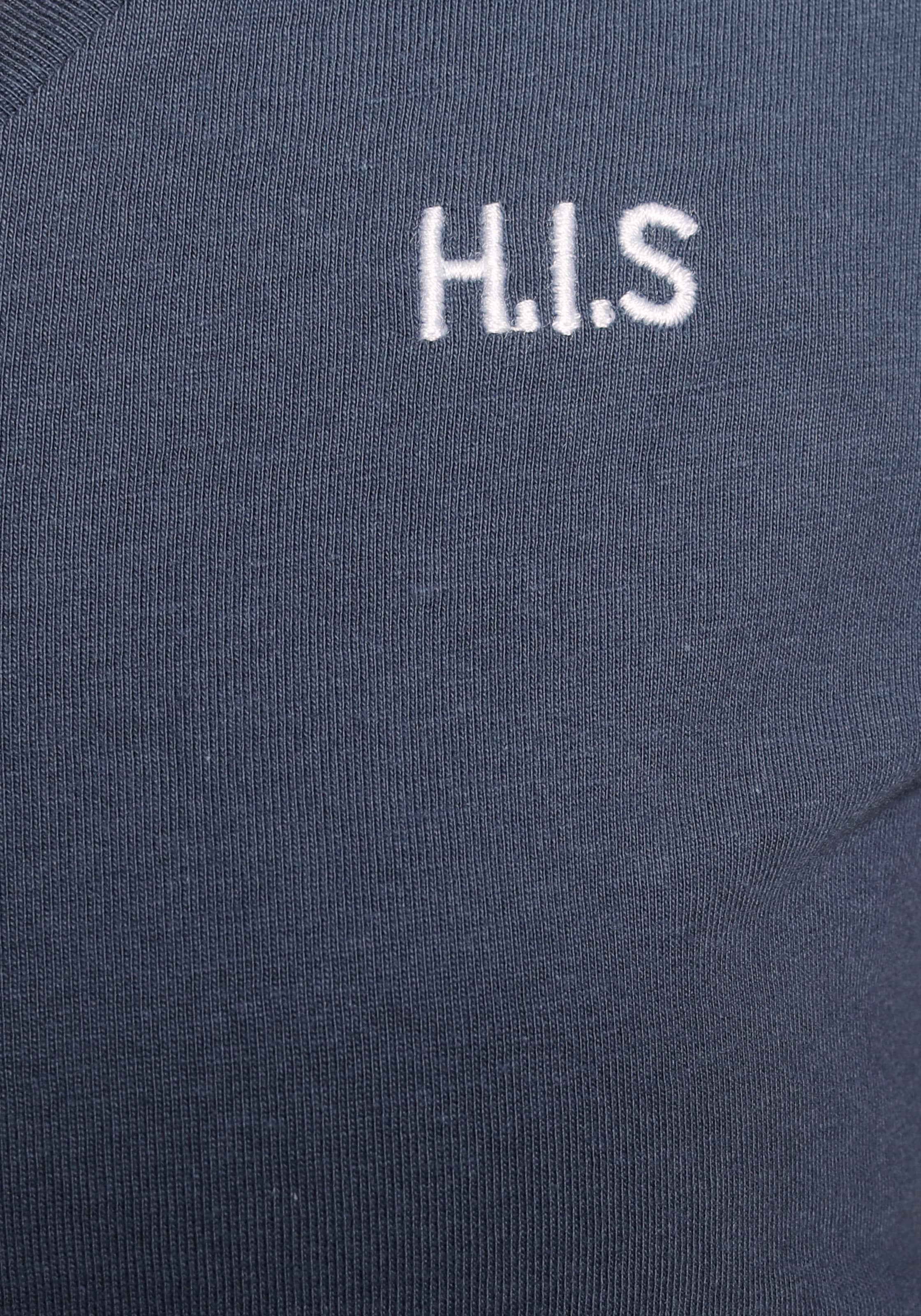 H.I.S T-Shirt »Essential-Basics«, (Spar-Set, 3er-Pack), hüftlange Passform, figurumspielender Schnitt, aus 100% Baumwolle