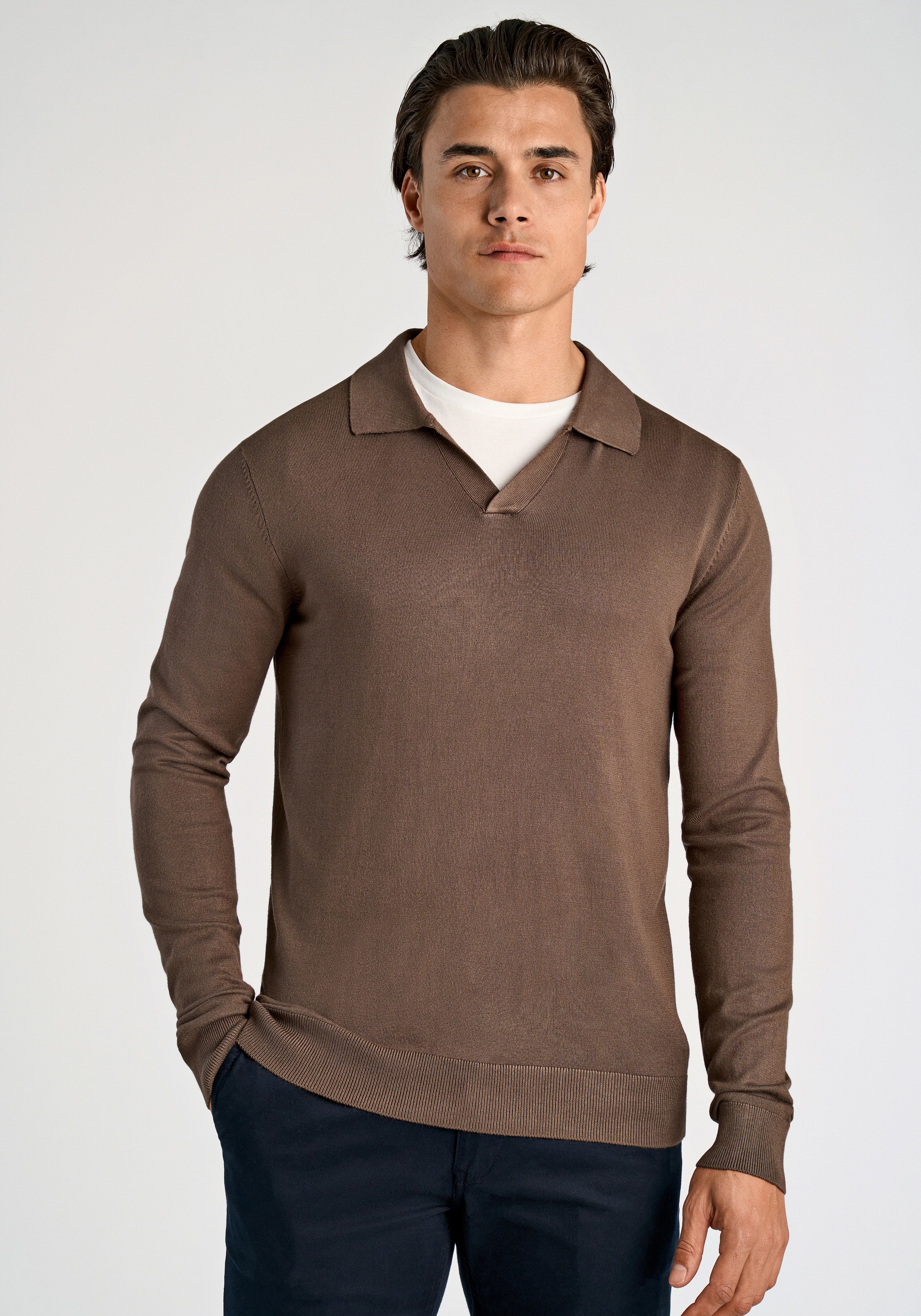 LINDBERGH Poloshirt "Lindbergh Strickpullover" günstig online kaufen
