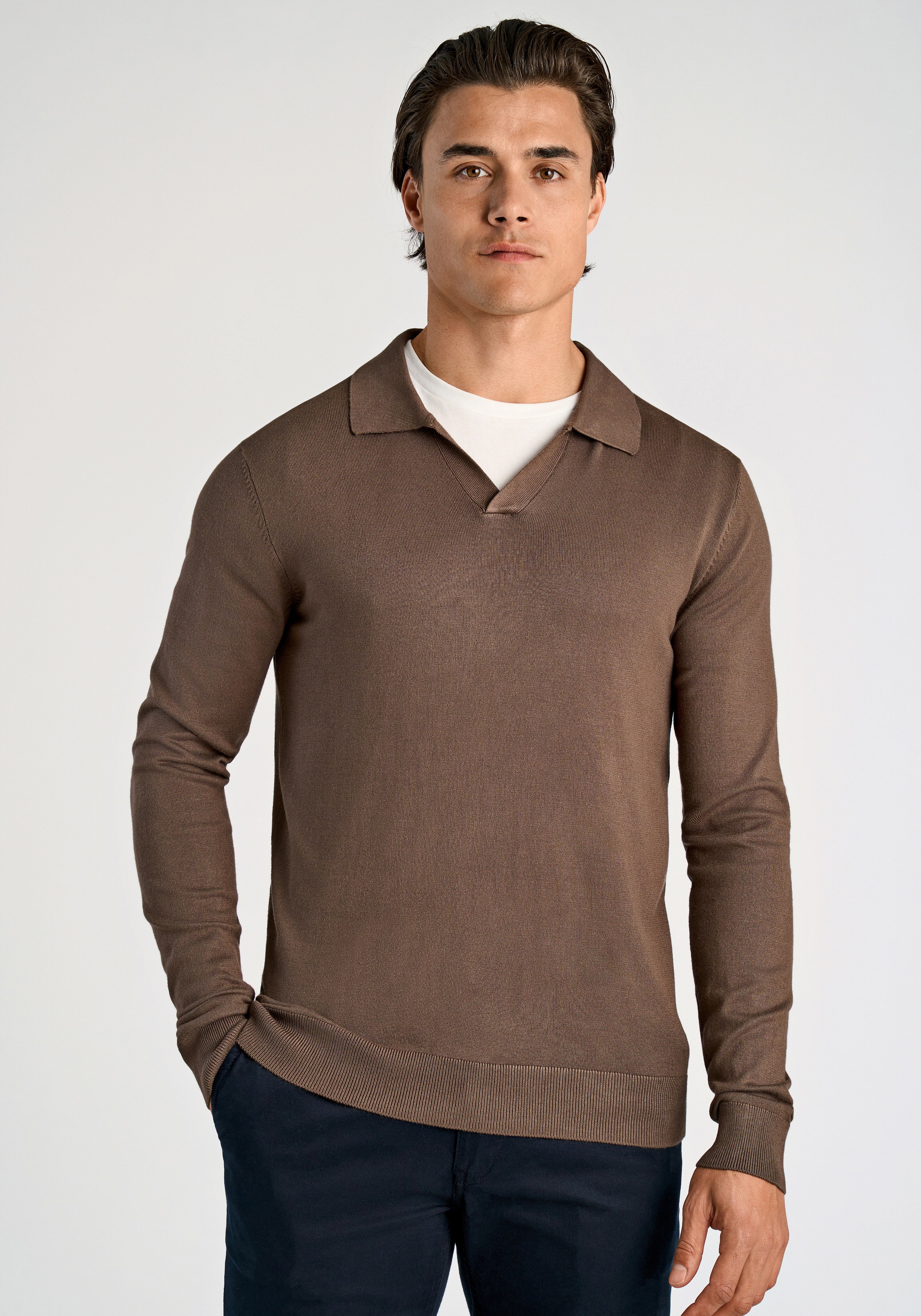 Lindberg Knit Sweater Slim Fit Beige XL