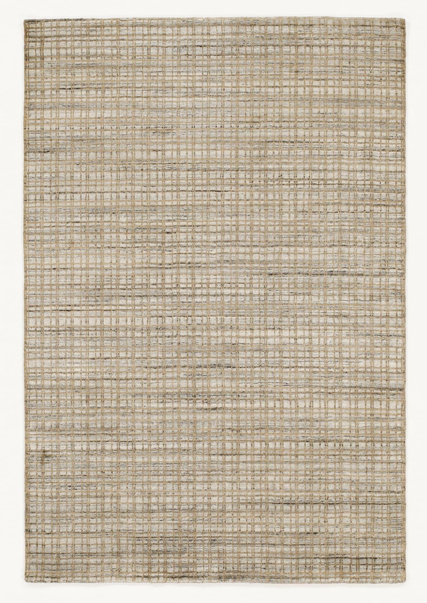 Teppich OCI DIE TEPPICHMARKE "Delima Tarek" Gr. 3, beige, B:120cm H:5mm L:180cm, Viskose, Wolle, Teppiche, Teppich, handgeknüpft, dezenter Glanz, Viskose, Wohnzimmer