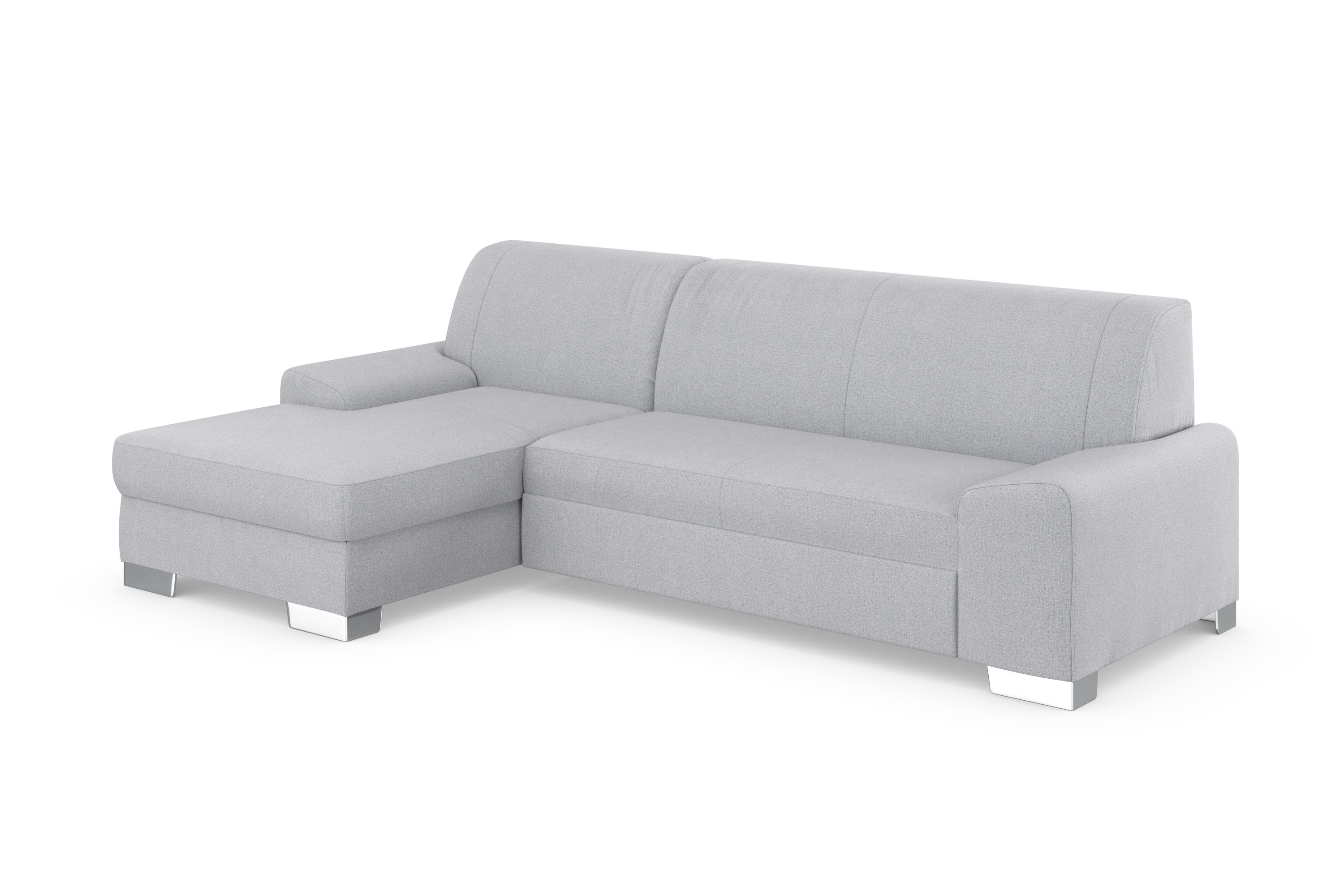 Thumbnail - DOMO collection Ecksofa "Anzio L-Form, whlw. Bettfunktion, Federkern, hochwertig, Breite 271 cm", Ohne Bettfunktion, Rec...