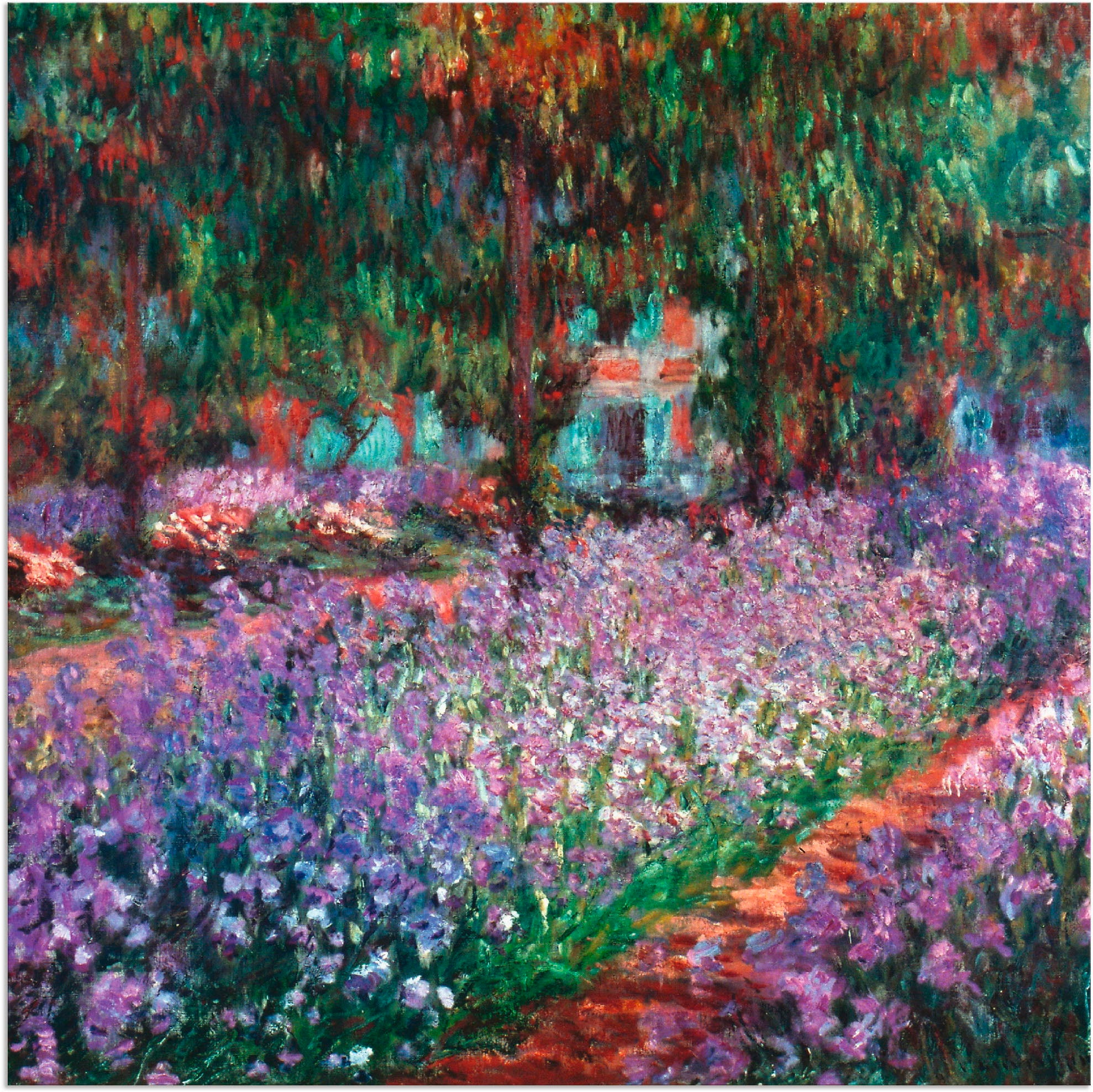 Artland Wandbild "Der Garten des Künstlers bei Giverny", Garten, (1 St.), a günstig online kaufen