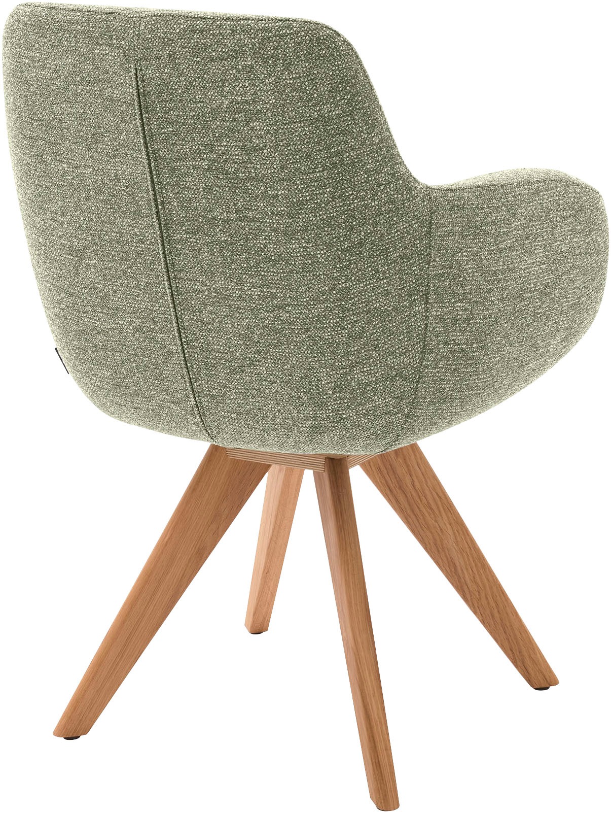 Musterring Esszimmerstuhl »Tavia«, (Set), 2 St., Chenille, Stativgestell Wildeiche massiv, Drehfunktion optional, diverse Farben