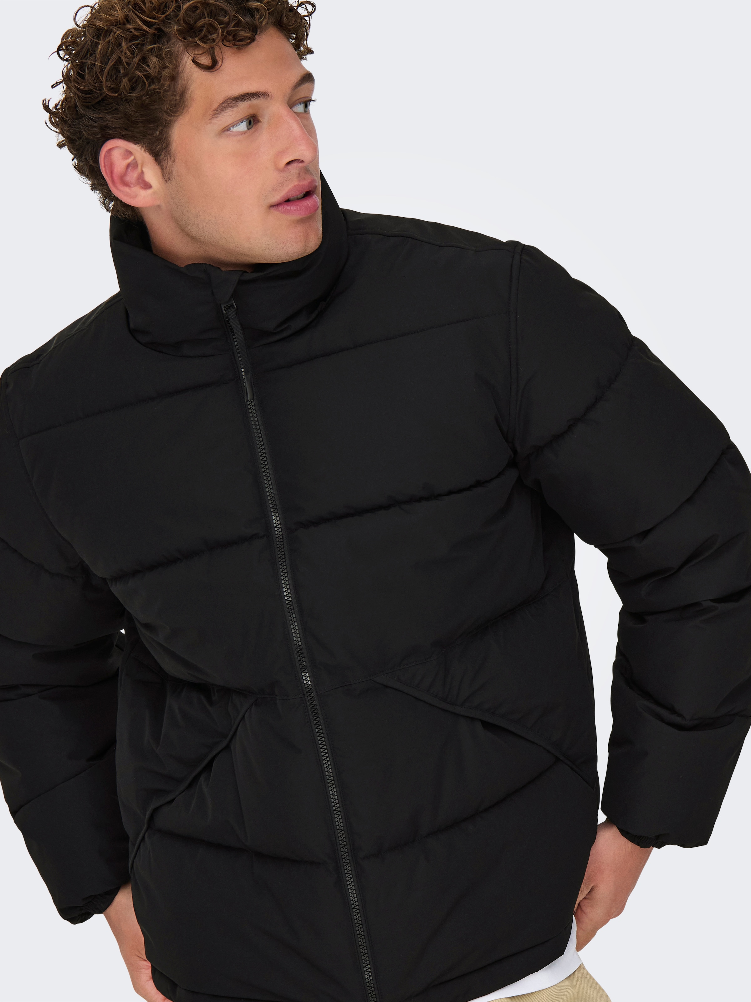 ONLY & SONS Steppjacke »ONSPACK LIFE PUFFER JACKET OTW«, ohne Kapuze