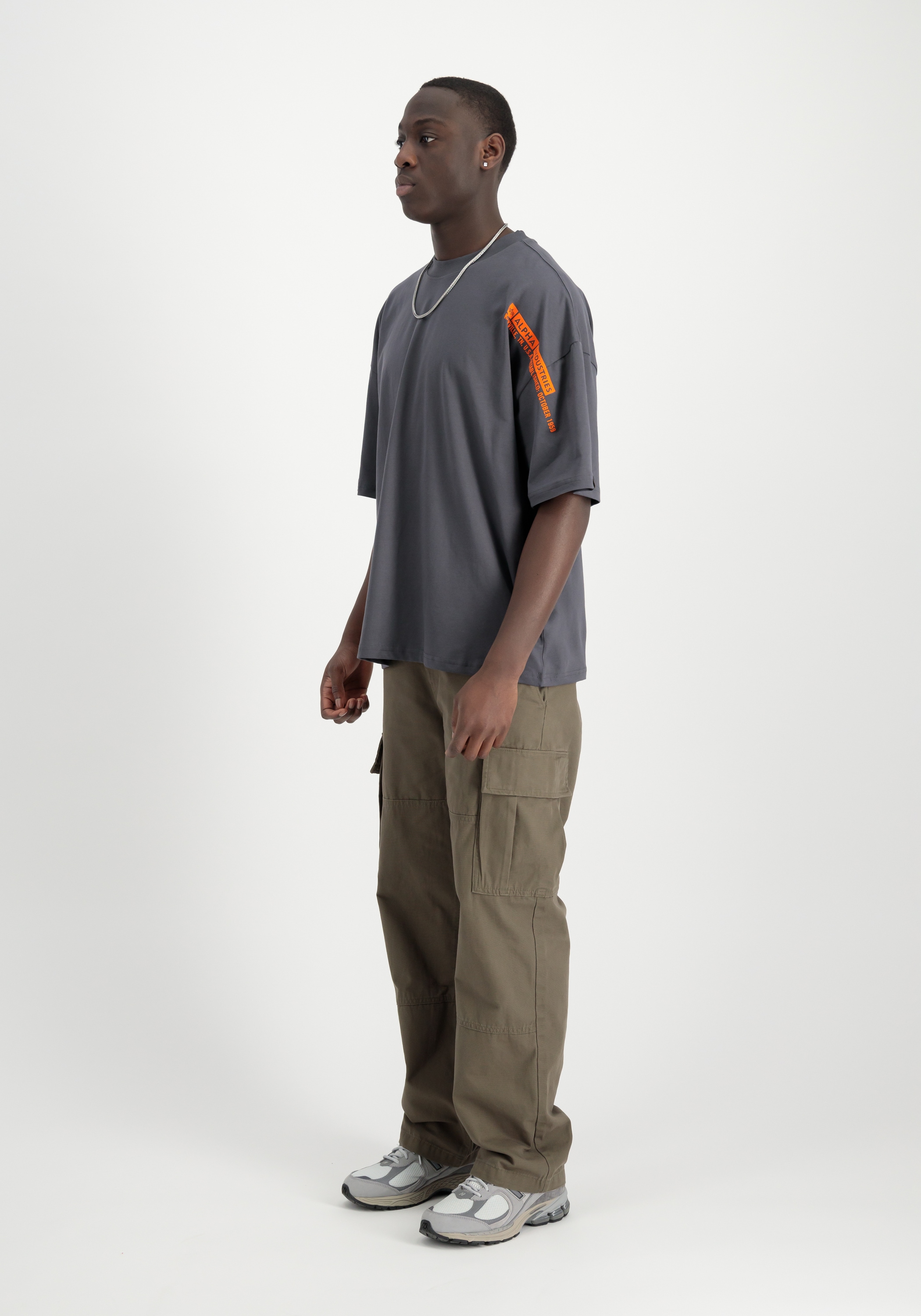 Alpha Industries T-Shirt »Flock Logo T-Shirt T-Shirt«