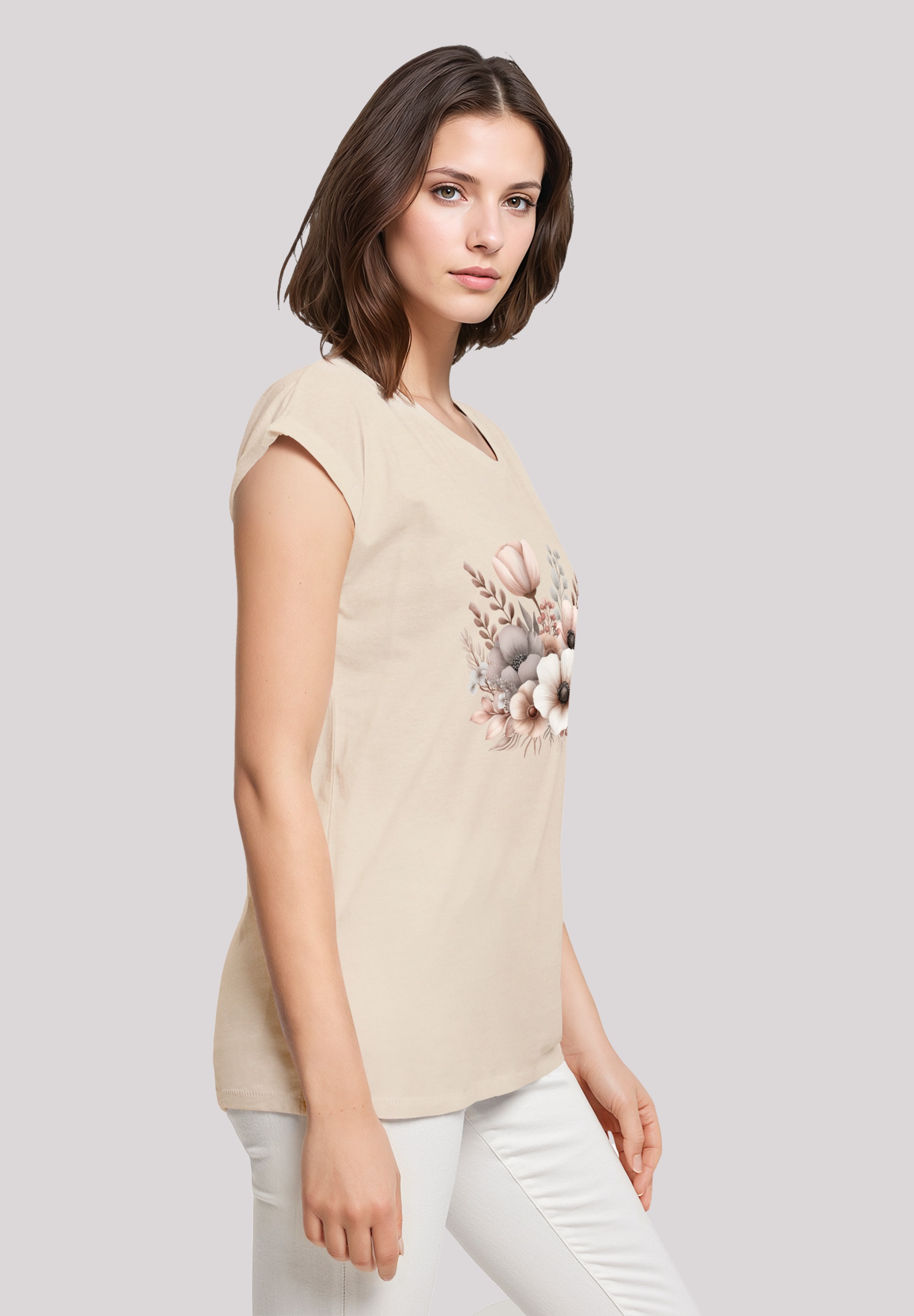 F4NT4STIC T-Shirt »Blumenstrauß Boho«, Premium Qualität