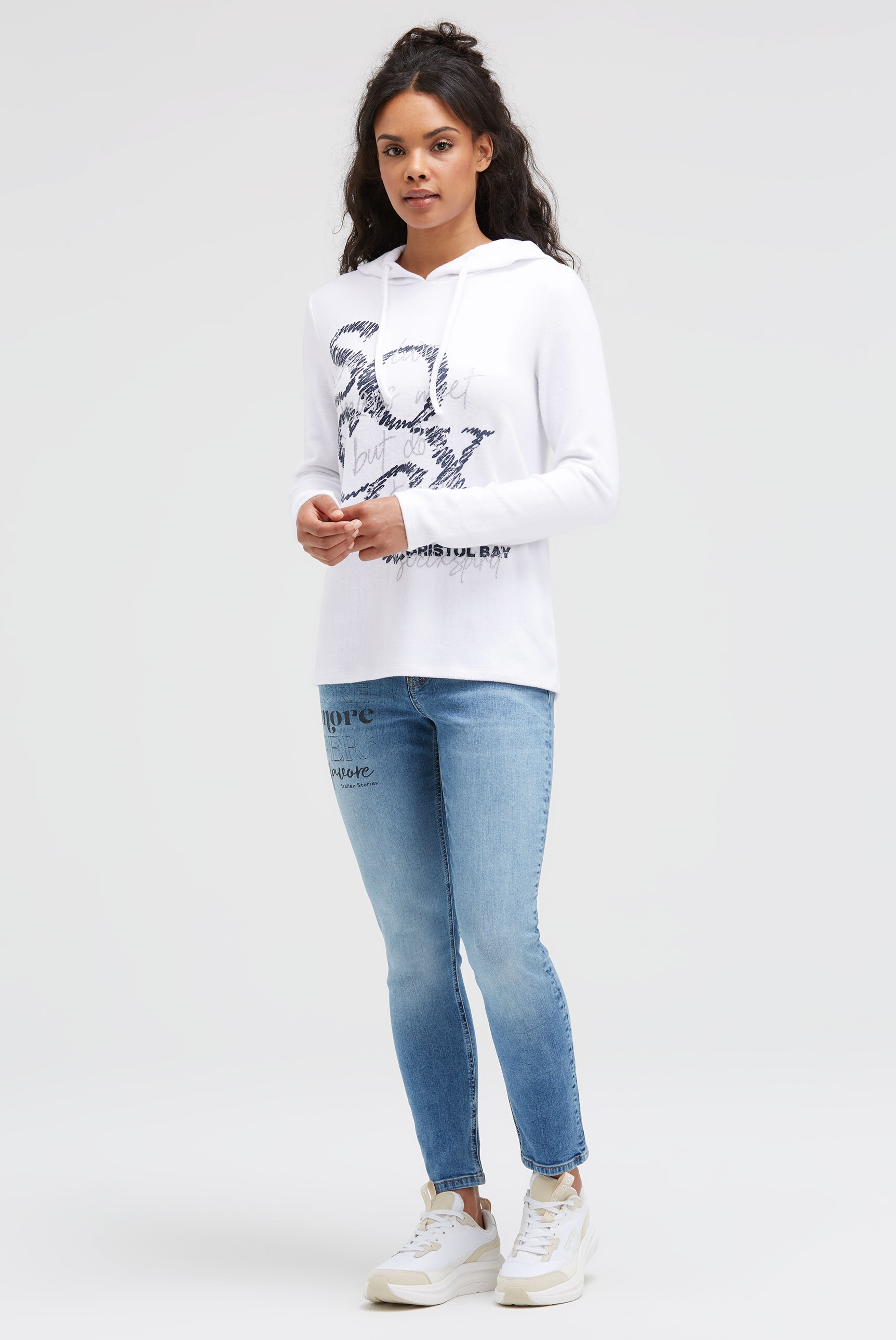 SOCCX Kapuzenpullover aus Flauschstrick