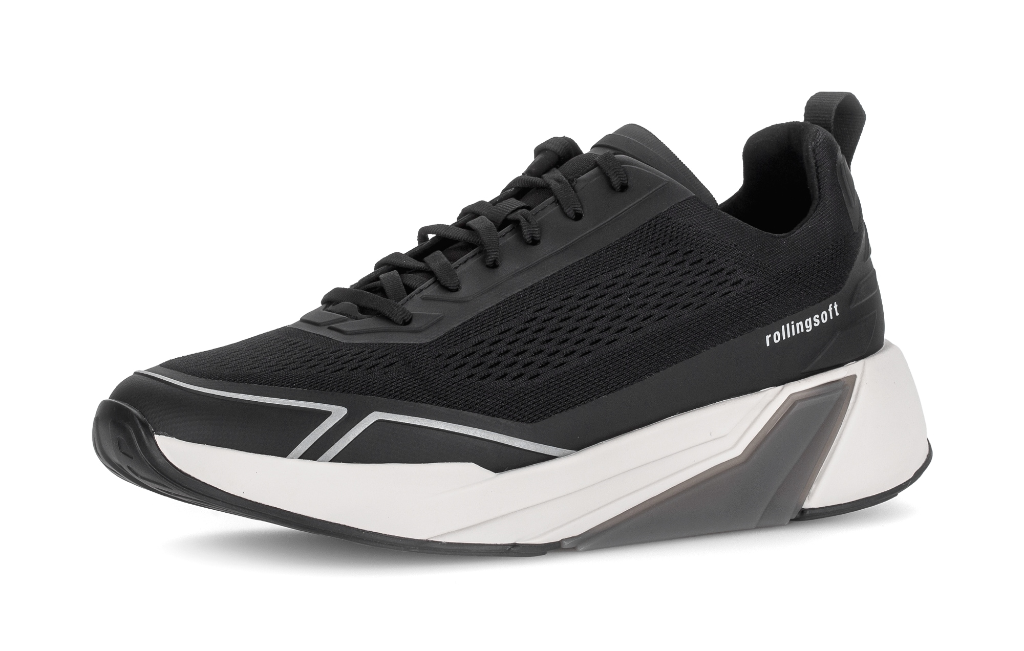 rollingsoft Sneaker, Freizeitschuh, Halbschuh, Schnürer mit Details in der Sohle, G-Weite
