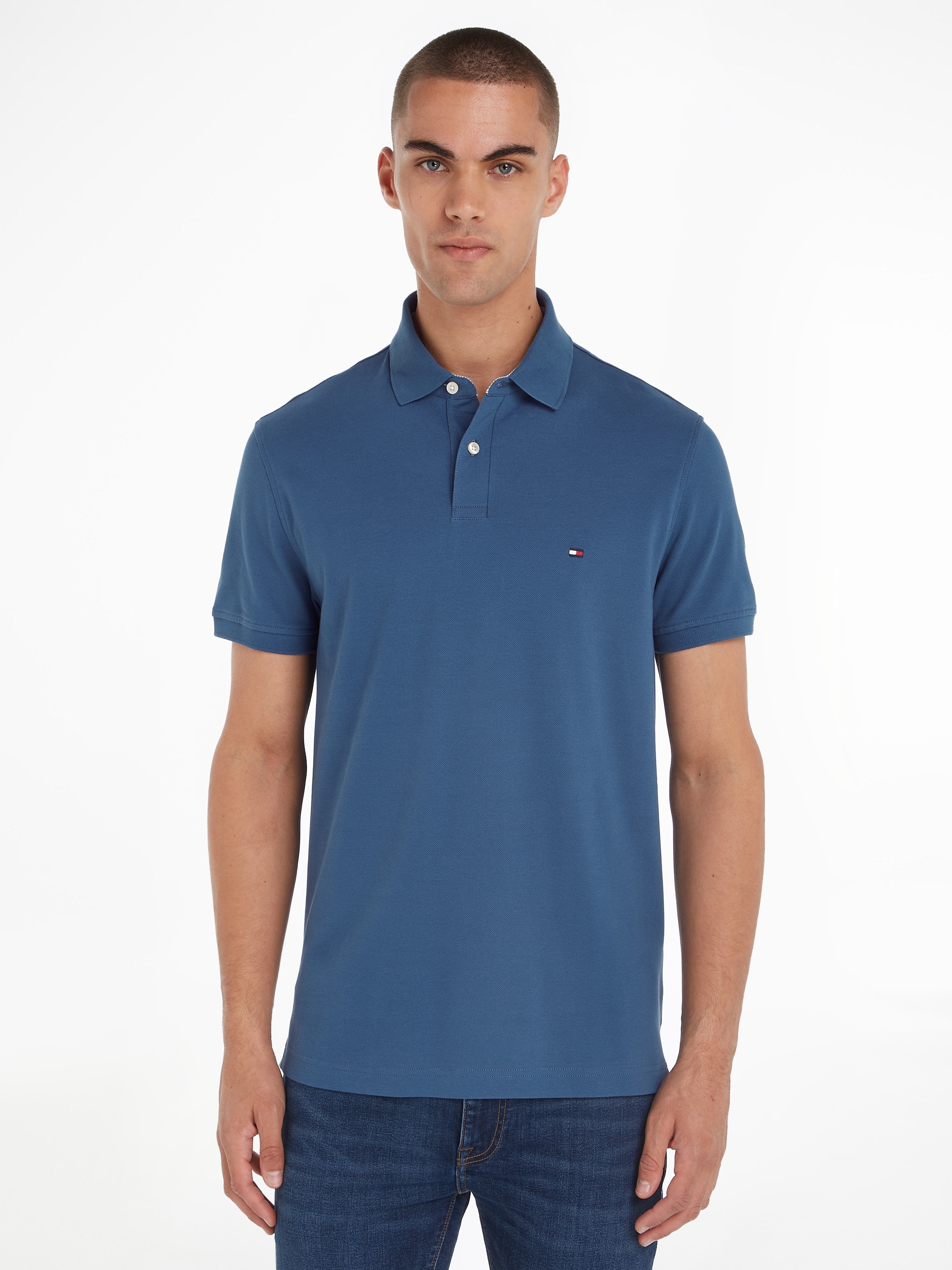 Tommy Hilfiger Poloshirt "1985 REGULAR POLO", mit Tommy Hilfiger Kontraststreifen innen am Kragen