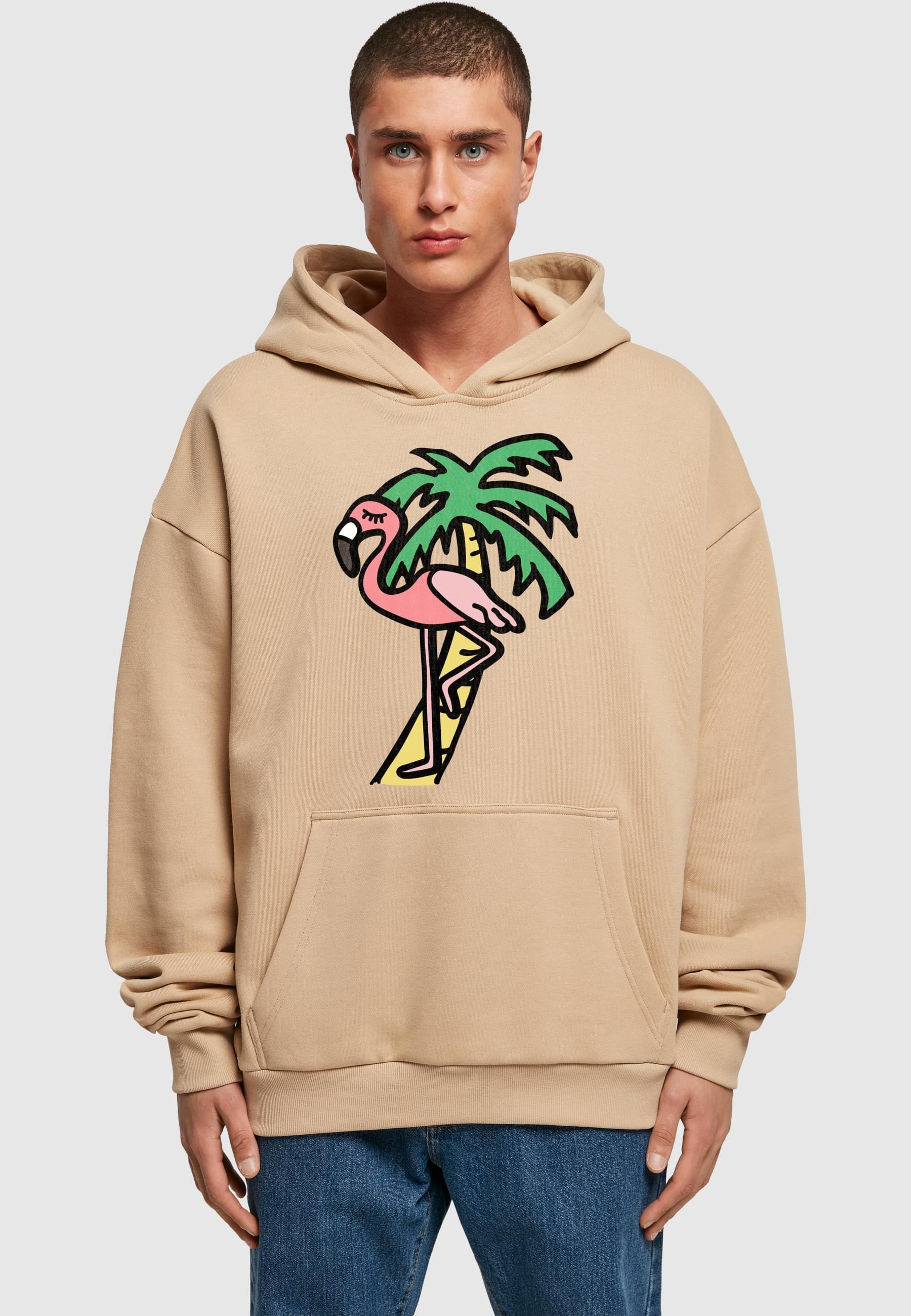 MisterTee Kapuzensweatshirt »MisterTee Flamingo Hoodie«, (1 tlg.)