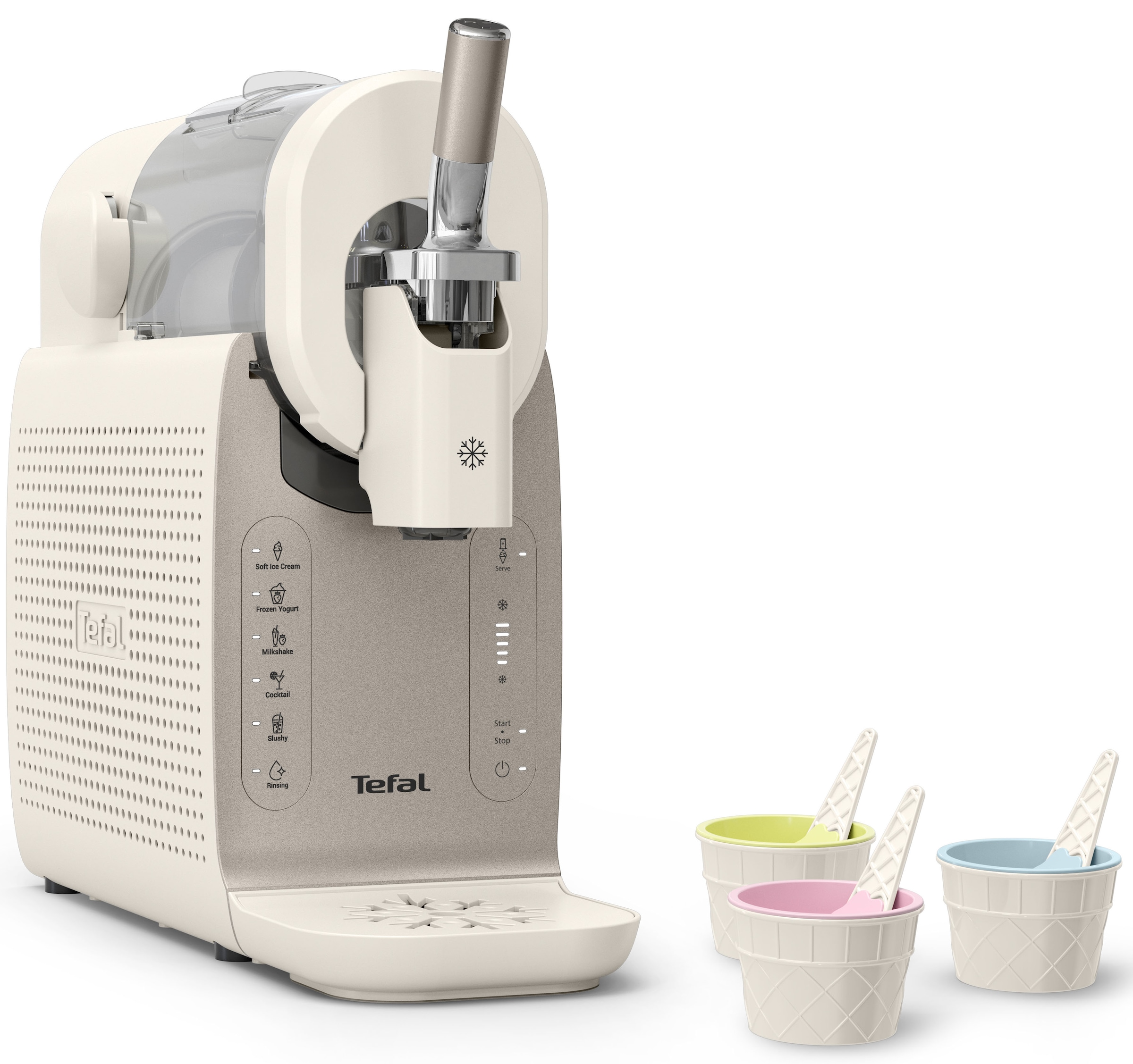 Tefal Slush-Eismaschine "Freezi" 5 Automatikprogramme, 8 Portionen in einer Zubereitung, Spülprogramm