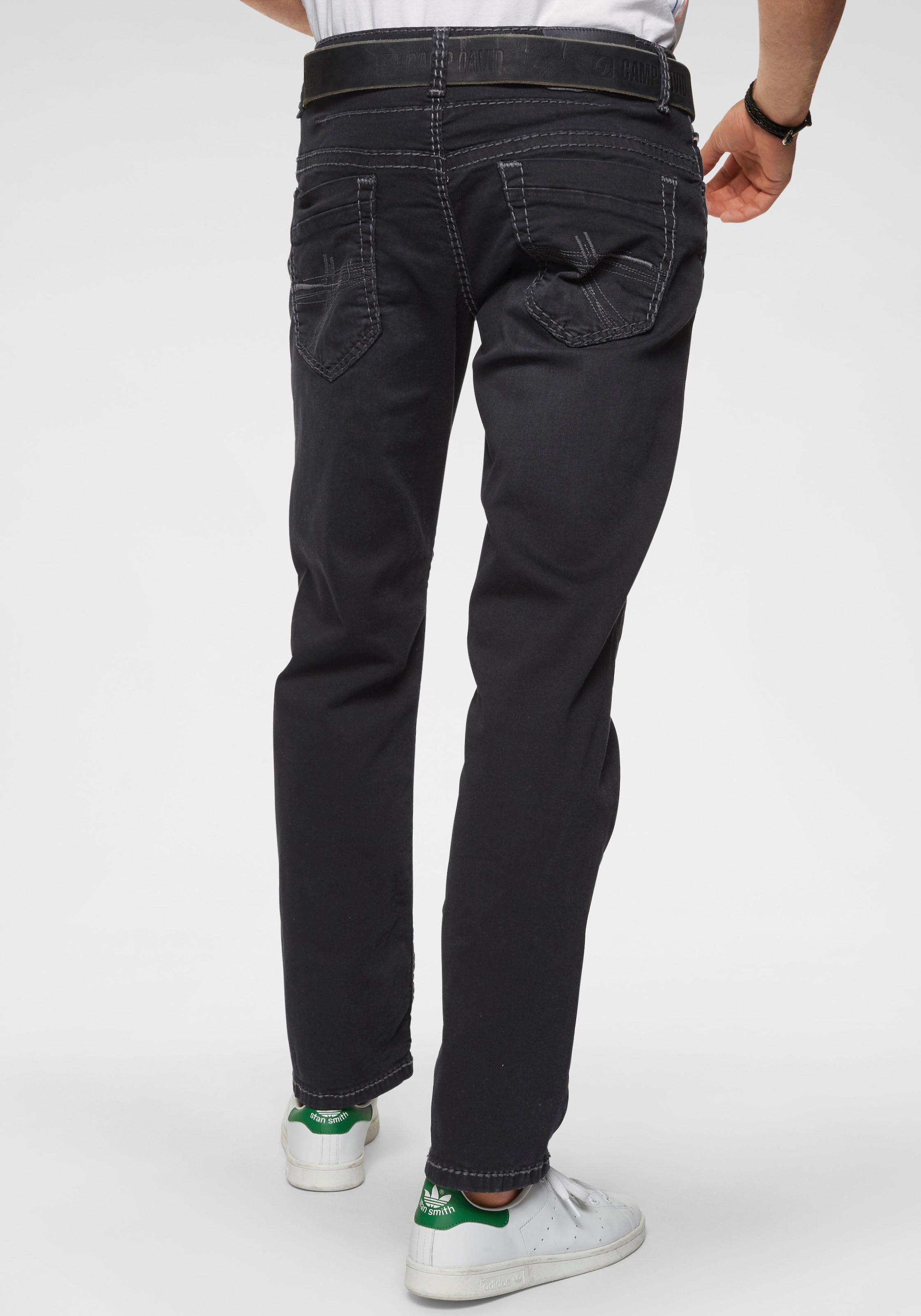 CAMP DAVID Loose-fit-Jeans »CO:NO«, mit markanten Nähten und Stretch