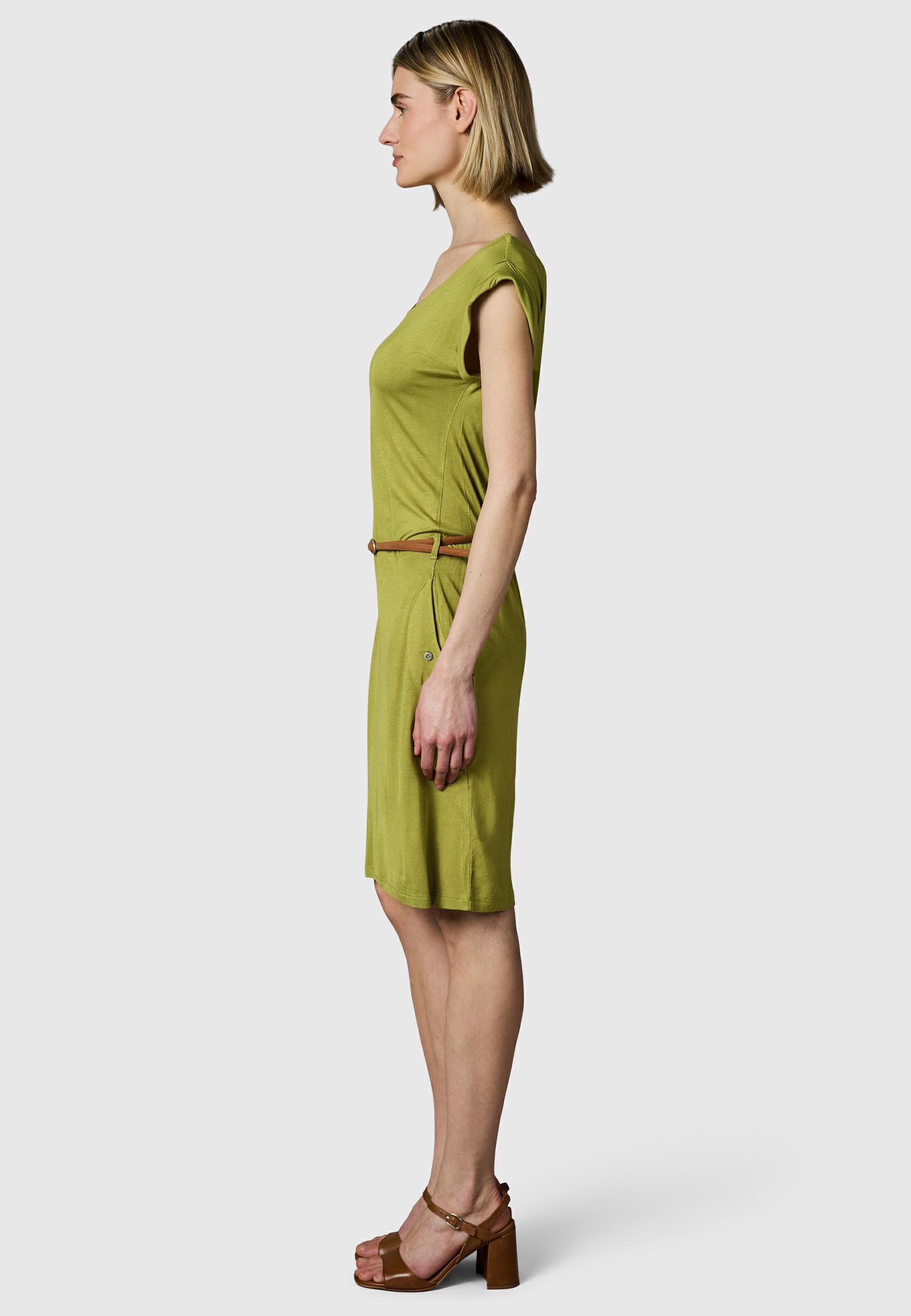 Ragwear Sommerkleid »Tagg« Eingrifftaschen Damen Kurzarm-Kleid mit Taillengürtel und Taschen