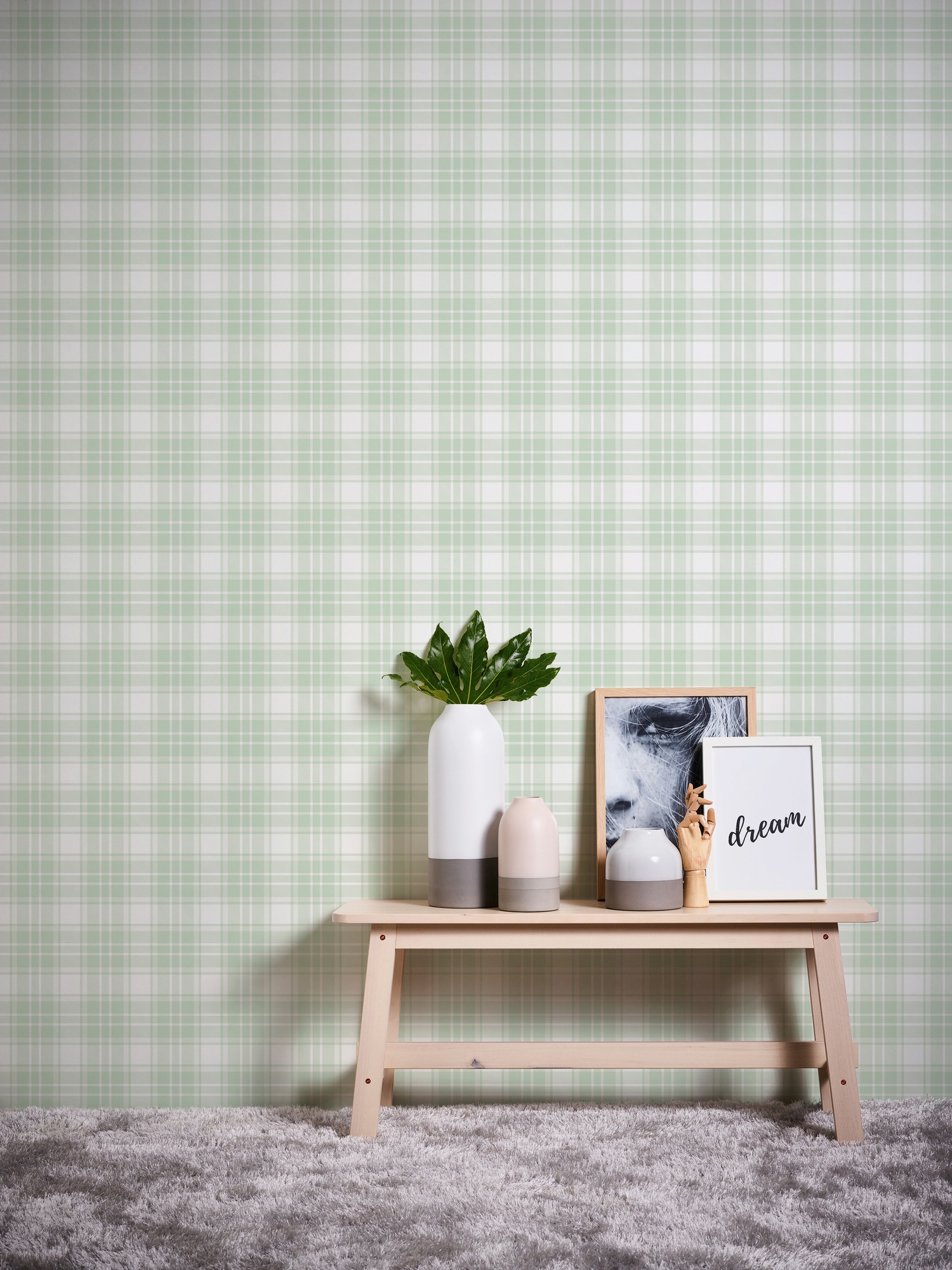 A.S. Création Vliestapete »Little Love«, kariert-grafisch-geometrisch, Tapete Kinder Tapeten Kinderzimmer Schlafzimmer modern Design Optik