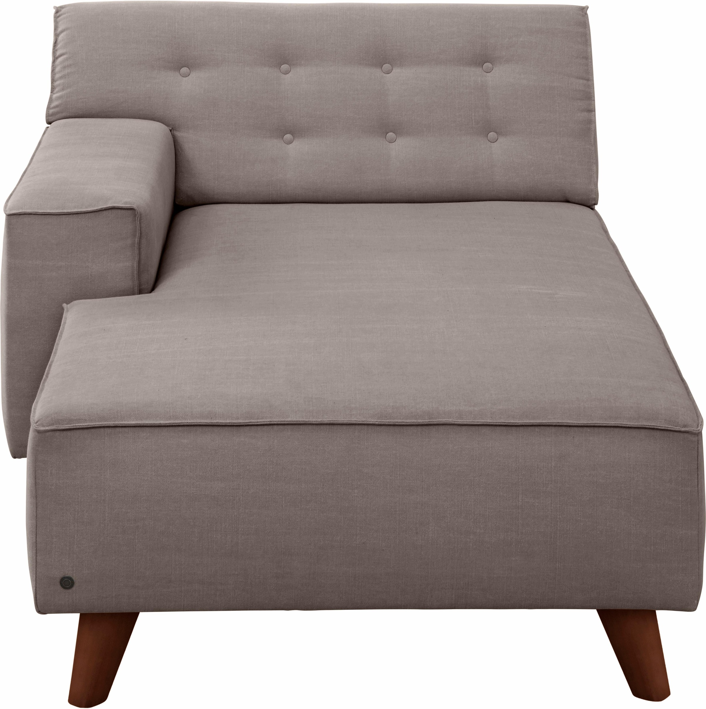 TOM TAILOR Chaiselongue »NORDIC CHIC«, im Retrolook, Füße nussbaumfarben
