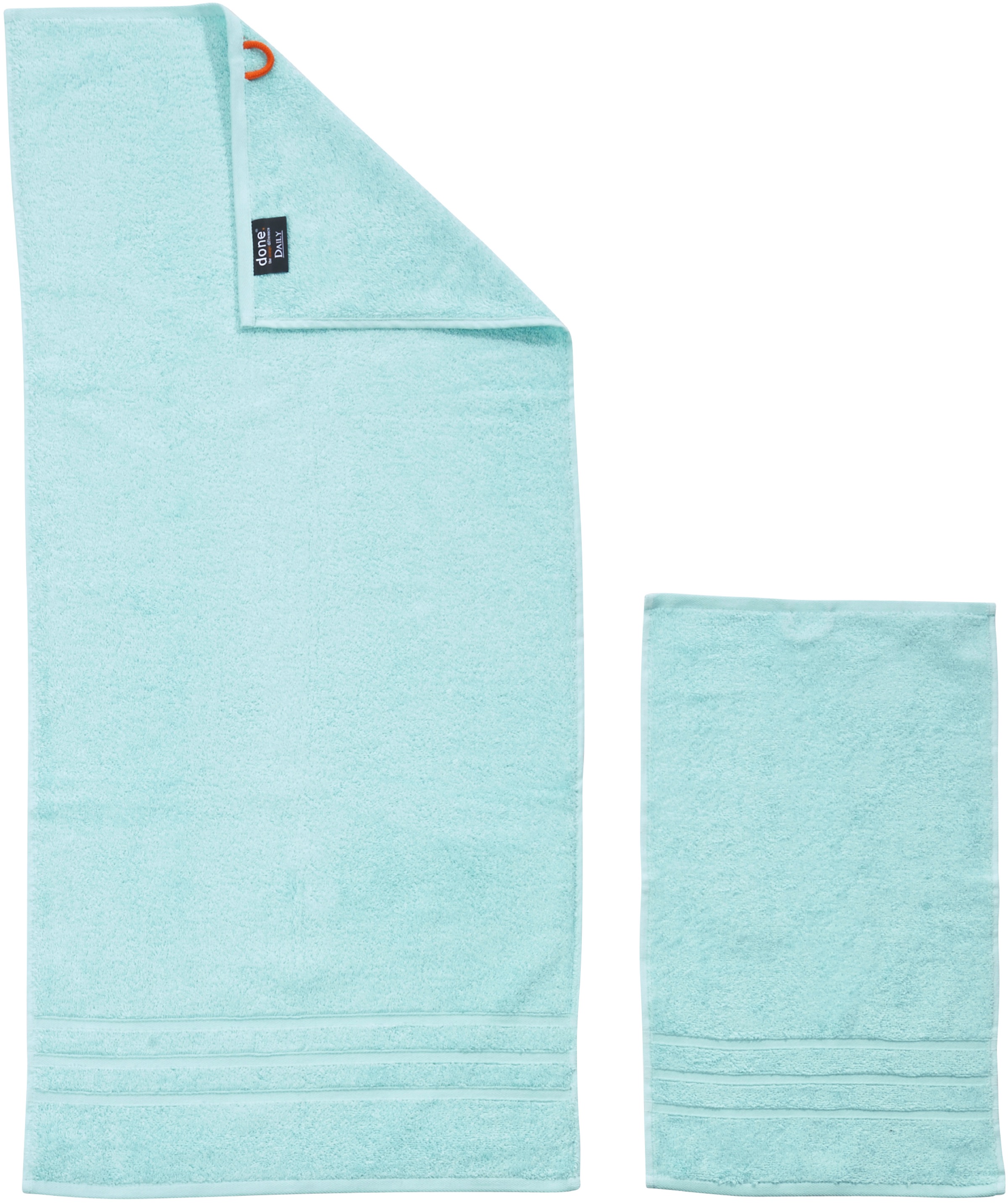 done. Handtuch Set "Daily Uni" Set 4 Stk. Walkfrottier saugfähiges Walkfrot günstig online kaufen