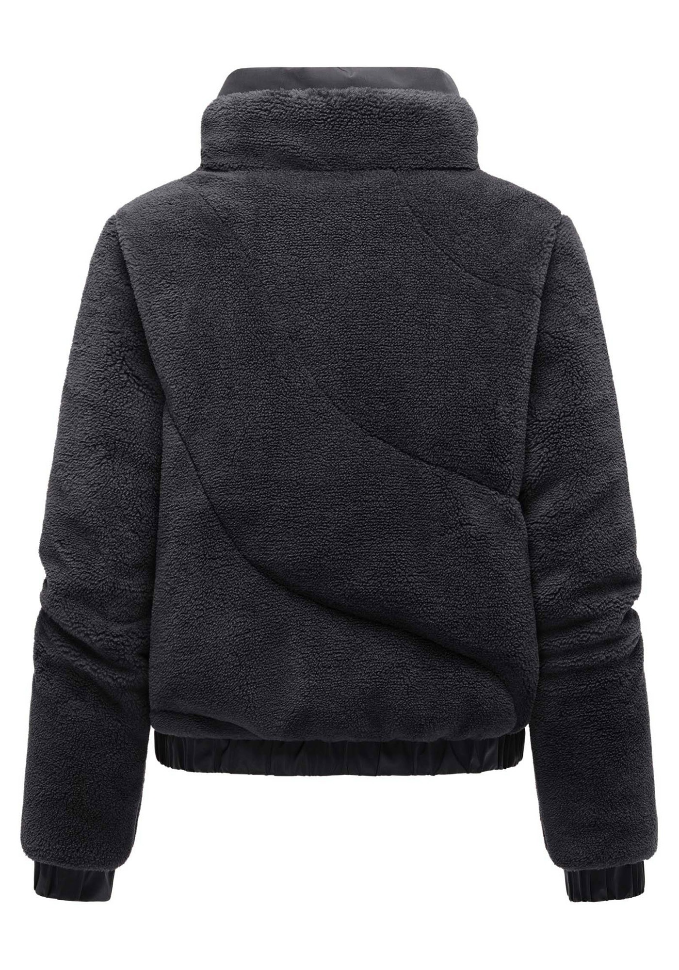 Marikoo Winterjacke »Yuvaa« mit Kapuze Damen Teddyjacke kurz aus weichem Teddyfleece mit Stehkragen