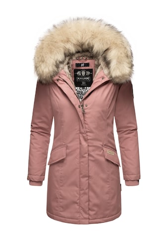 Wintermantel »Cristal«, stylischer Damen Winterparka mit Kunstfell-Kapuze