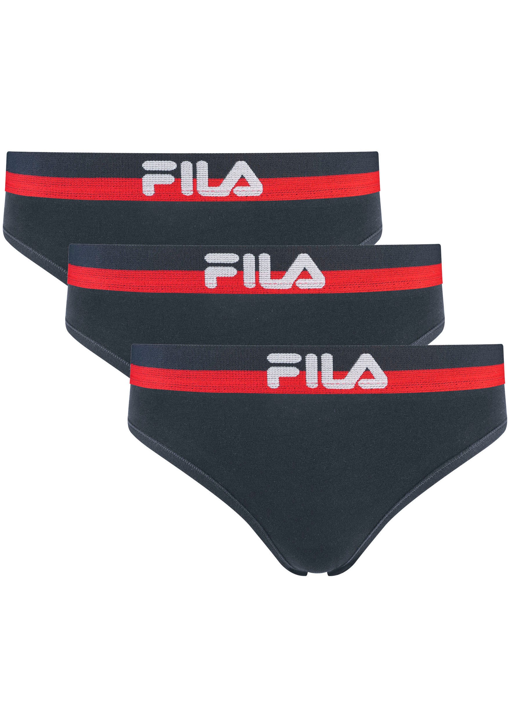 Fila Slip, (3er Pack), mit elastischem Logobund, Woman Culotte