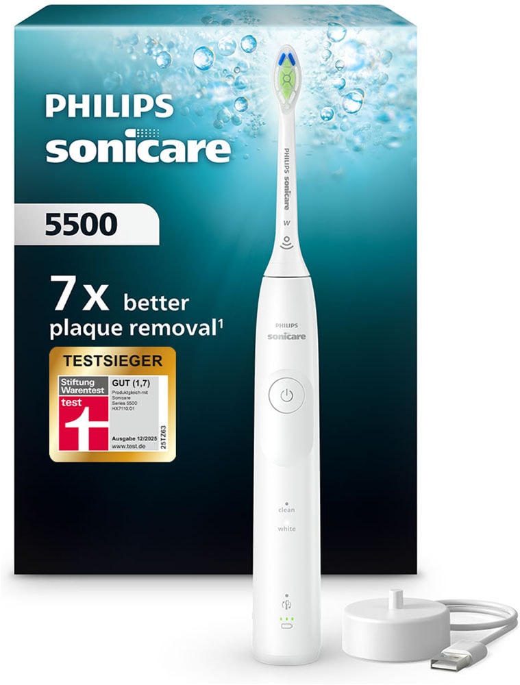 Philips Sonicare 5500 Elektrische Zahnbürste Weiß HX7110/01 - Bild 7