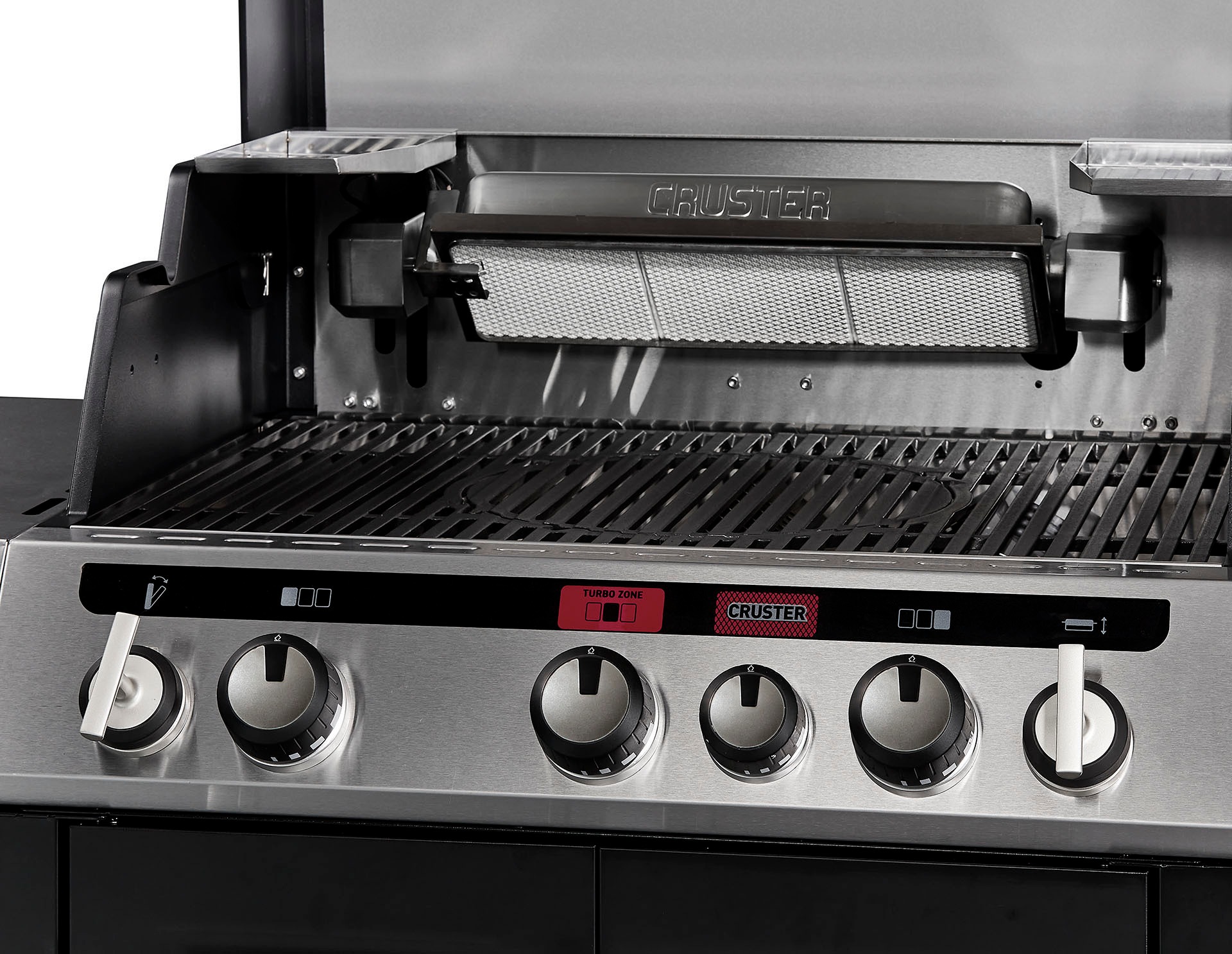 Gasgrill ENDERS "UNIQ PRO 3 IK CRUSTER", grau (schwarz, edelstahlfarben), B:150,5cm H:120,6cm T:66,5cm, Grills, BxH: 150,5x120,6 cm 3