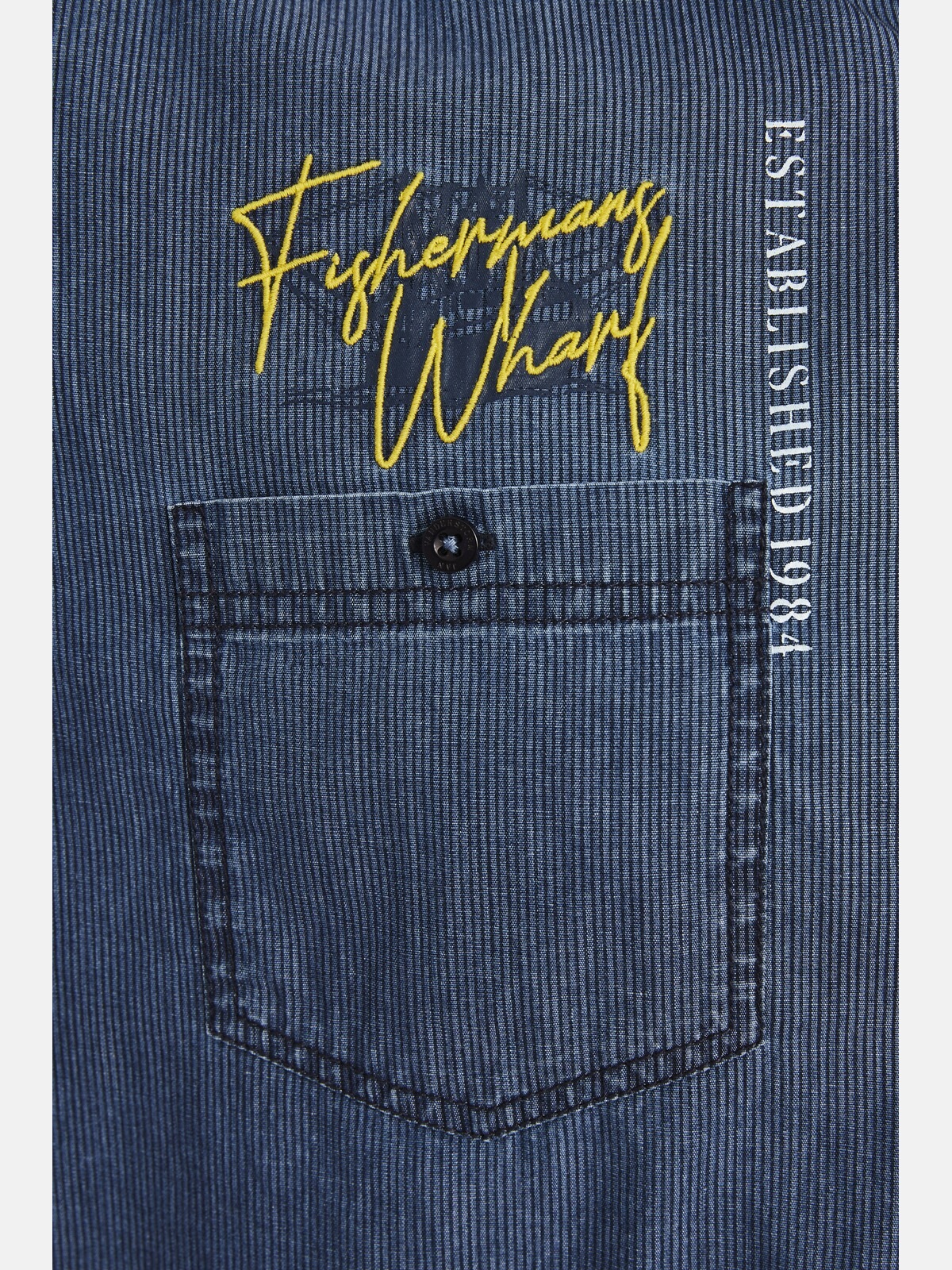 Jan Vanderstorm Jeanshemd »Kurzarmhemd LANDOLF«, (1 tlg.), in Denim-Look