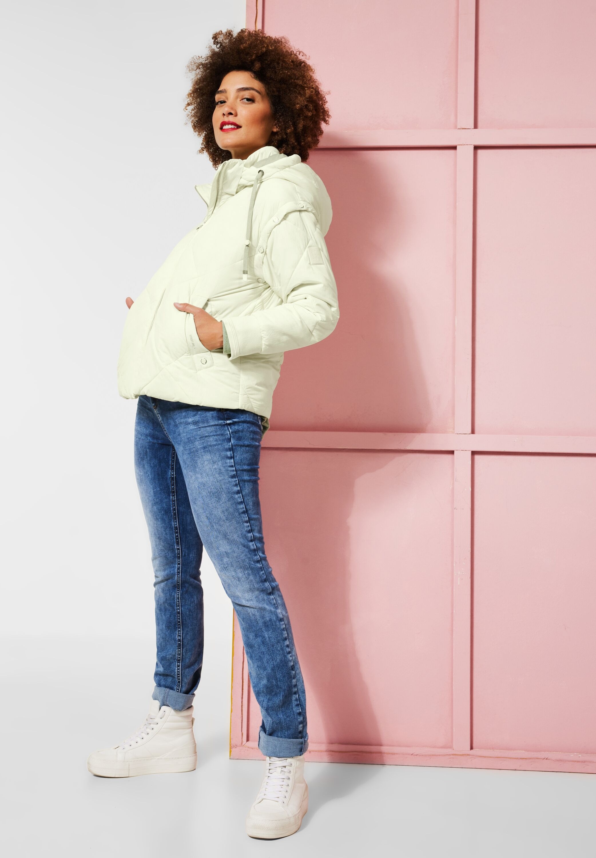 STREET ONE Winterjacke, mit Kapuze, mit abnehmbarer Kapuze