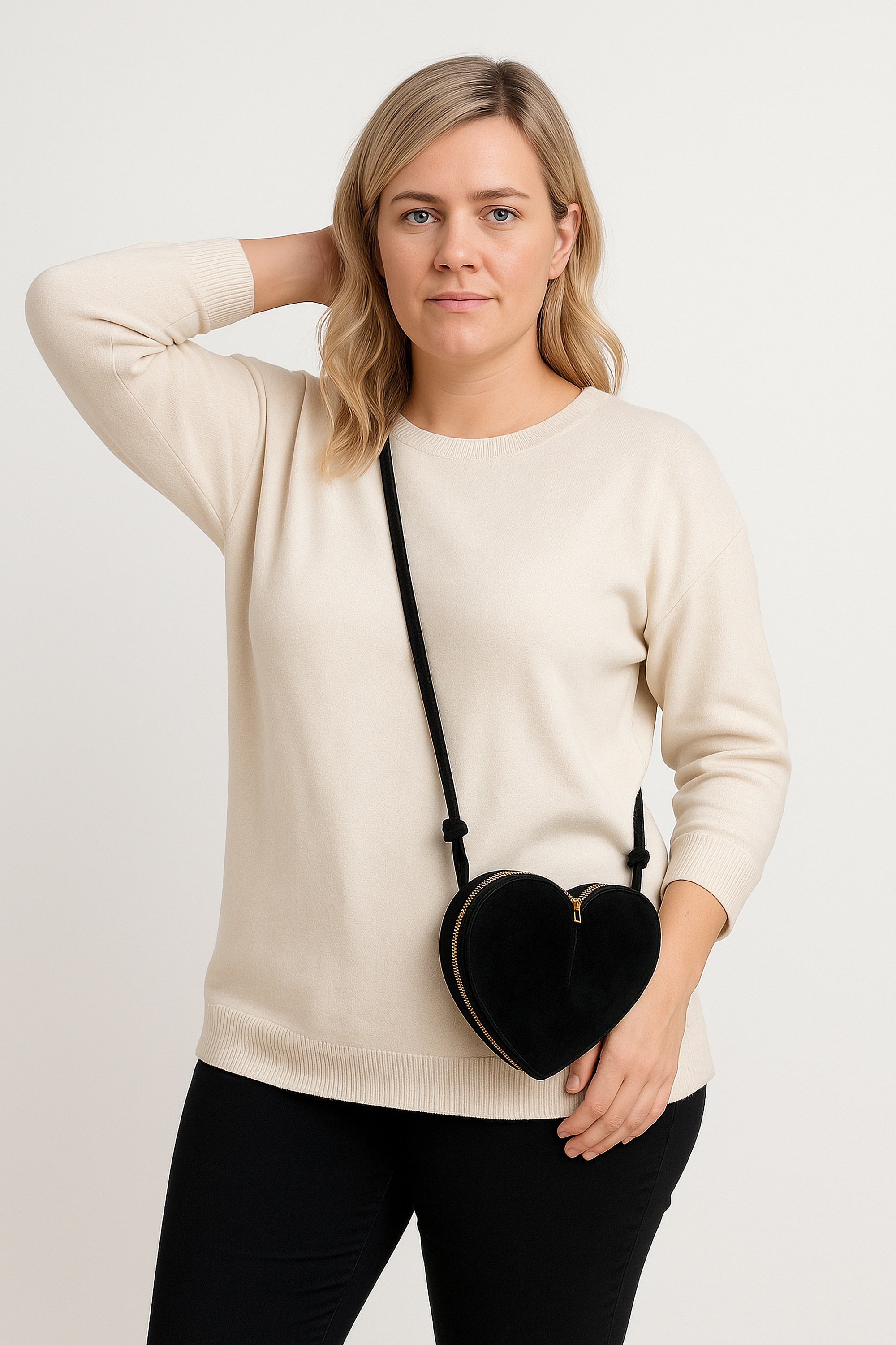 COLLEZIONE ALESSANDRO Schultertasche »Herz« aus echtem Wildleder