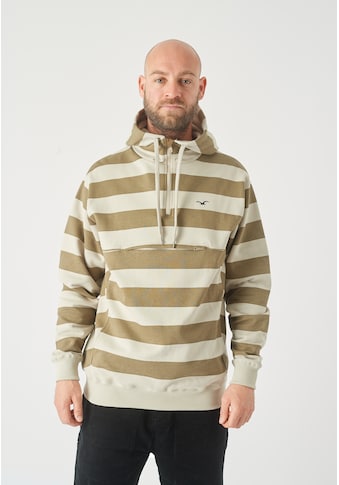 Cleptomanicx Kapuzensweatshirt »Hooded Stripe«, mit praktischem Half-Zip kaufen