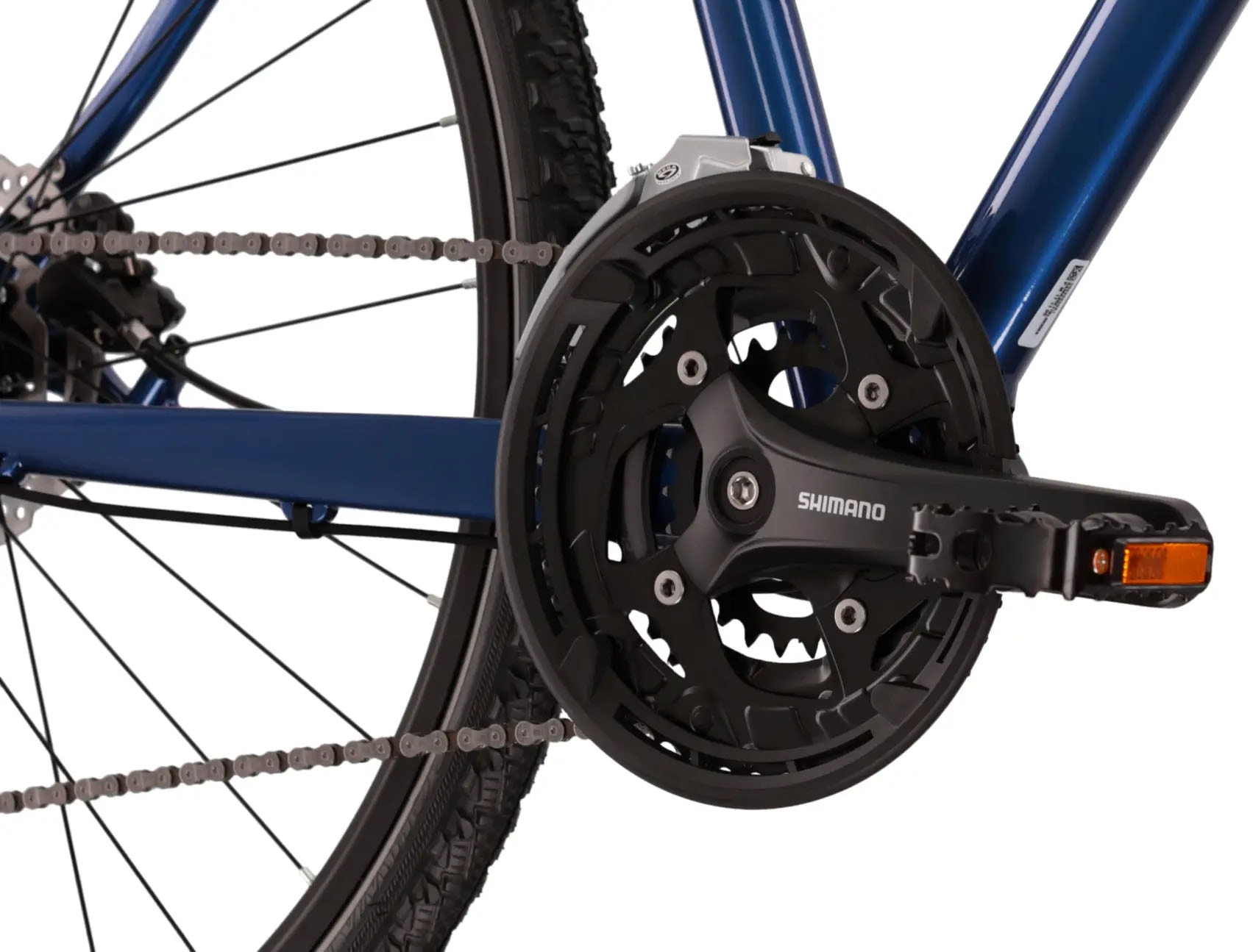 Kross Crossrad »KROSS Crossbike Evado 6.0 28" blau 27 Gänge«, 27 Gang, Shimano, Alivio M3100 Schaltwerk, Kettenschaltung