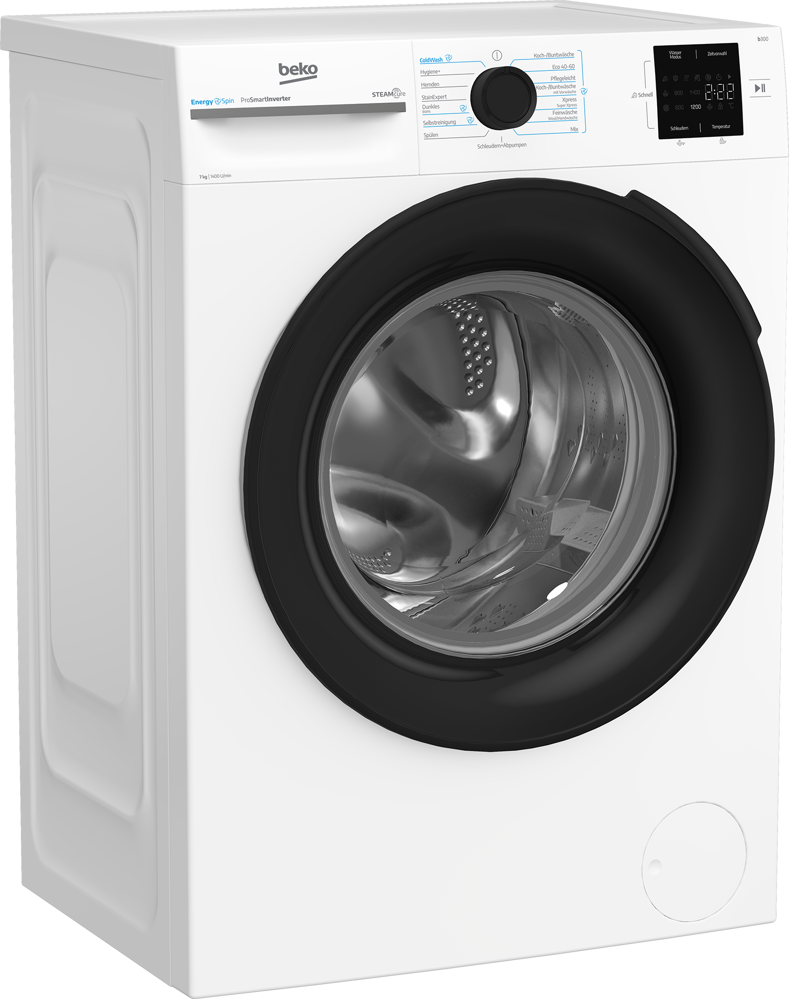 BEKO Waschmaschine »BM3WFU3741X« 7 kg 1400 U/min EnergySpin – optimierte Waschbewegungen für gründliche Reinigung.