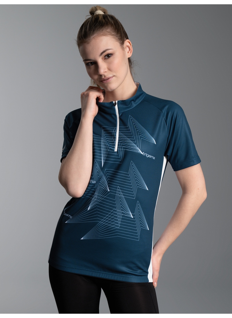 Trigema T-Shirt »TRIGEMA Fahrradjacke mit Spiralförmigen Design« 1