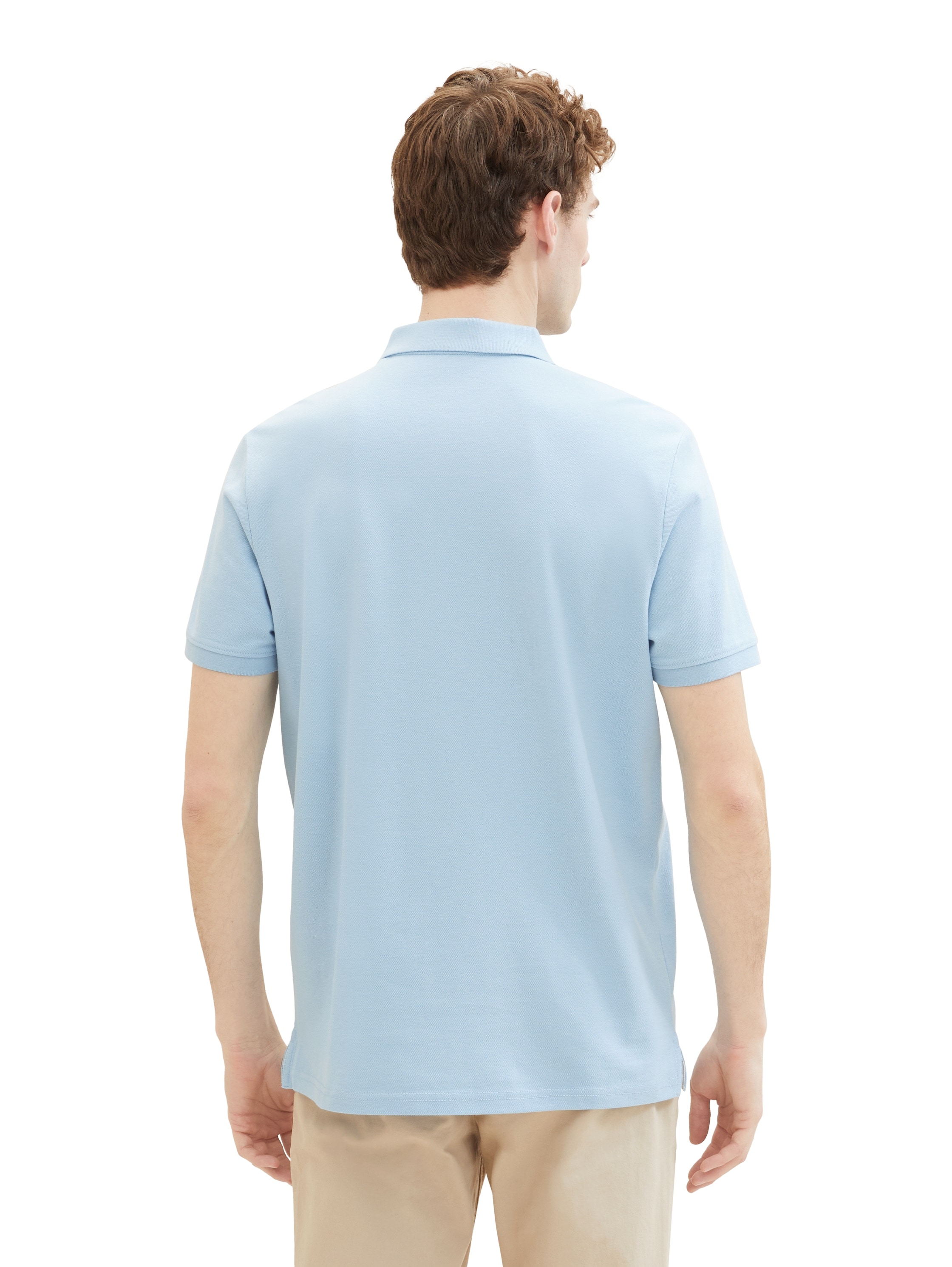 TOM TAILOR Poloshirt, mit farblich hervorgehobener Knopfleiste