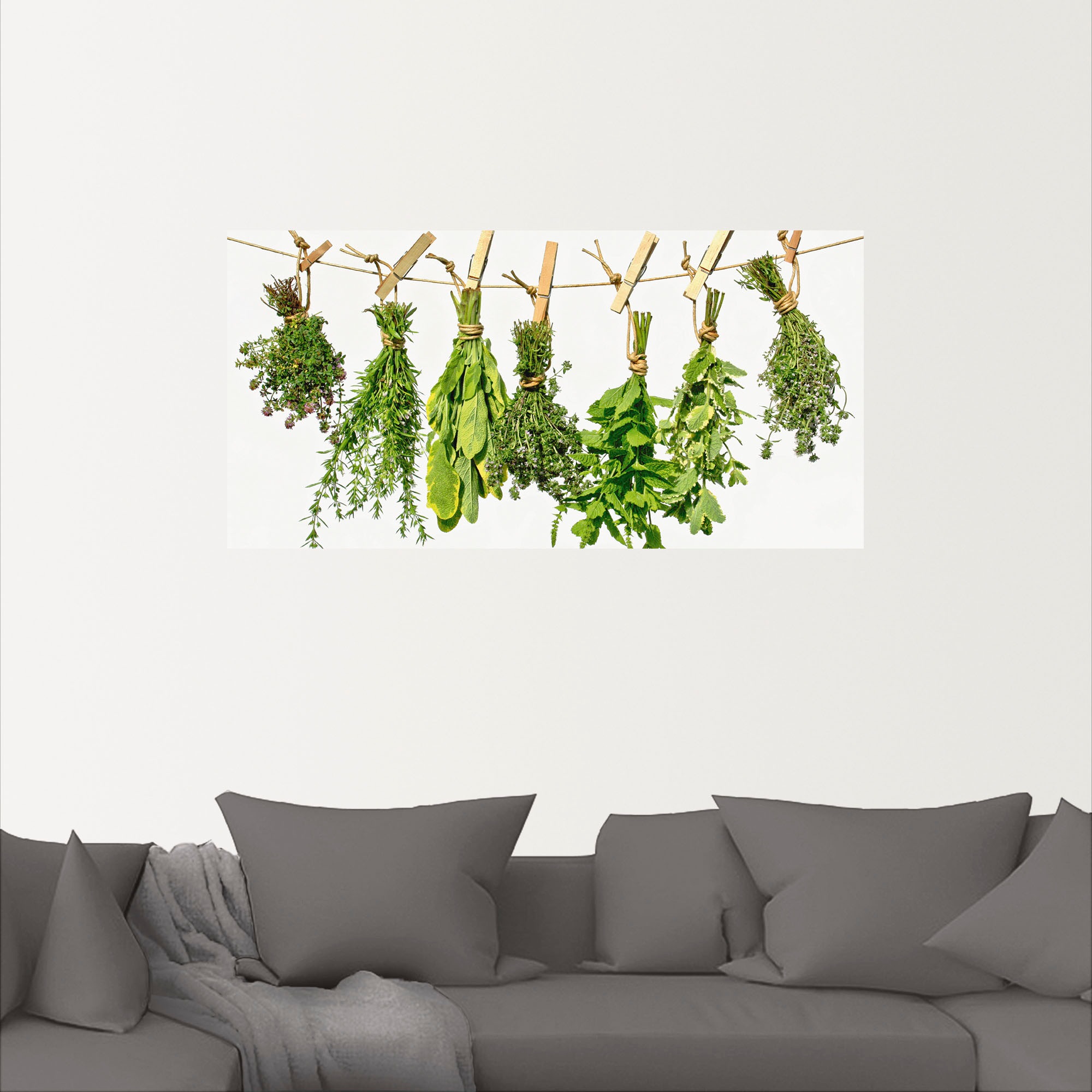 Artland Wandbild »Kräuter«, Pflanzen, (1 St.), als Alubild, Outdoorbild, Leinwandbild, Poster, Wandaufkleber
