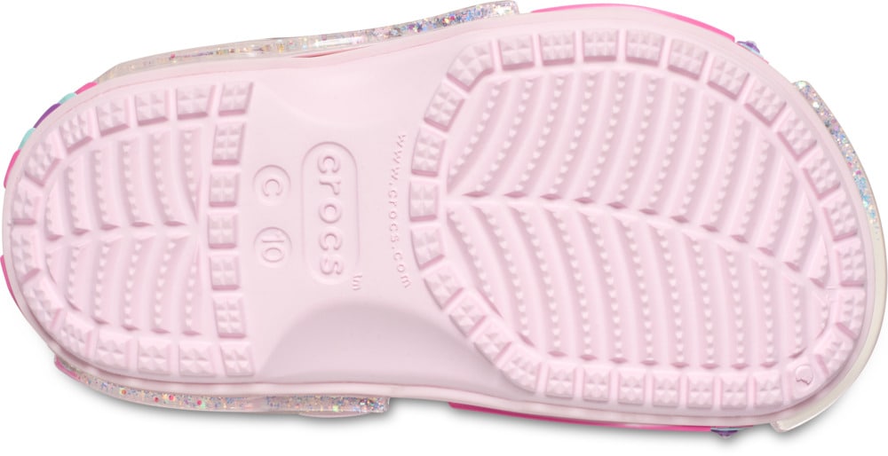 Crocs Clog »Classic Star Sparkle Clog T«, Freizeitschuh, Sandale mit coolem Motiv