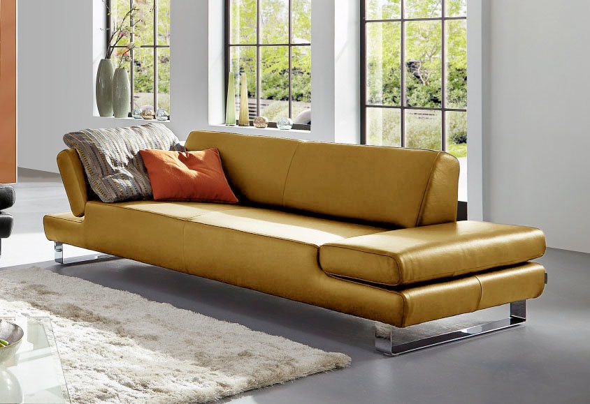 W.SCHILLIG 3-Sitzer "taboo Designsofa mit hohem Sitzkomfort, Breite 232cm, Sitztiefe 59cm" mit Normaltiefe, inklusive Armlehnenverstellung