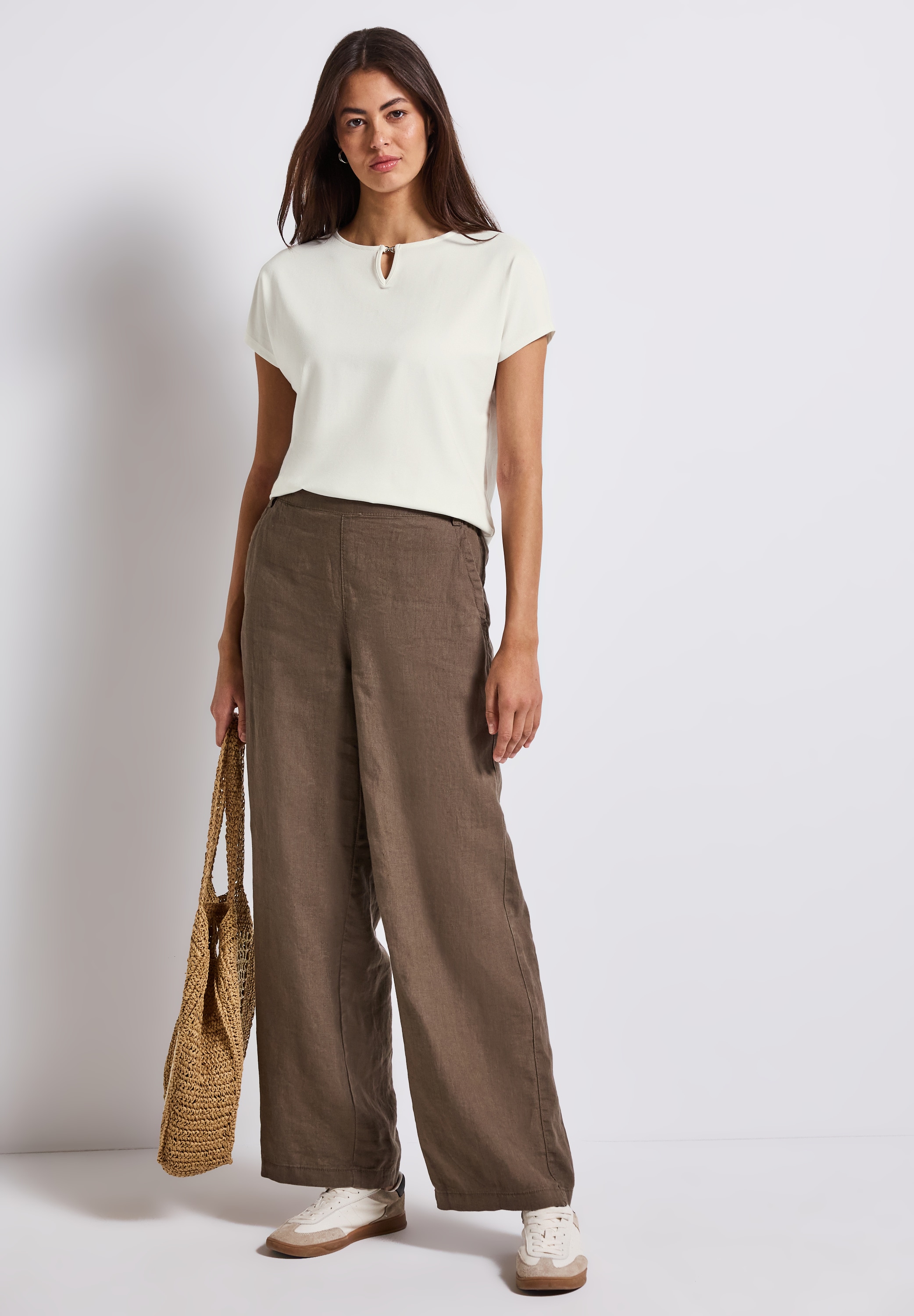 STREET ONE Shirttop, mit Cut-Out Detail