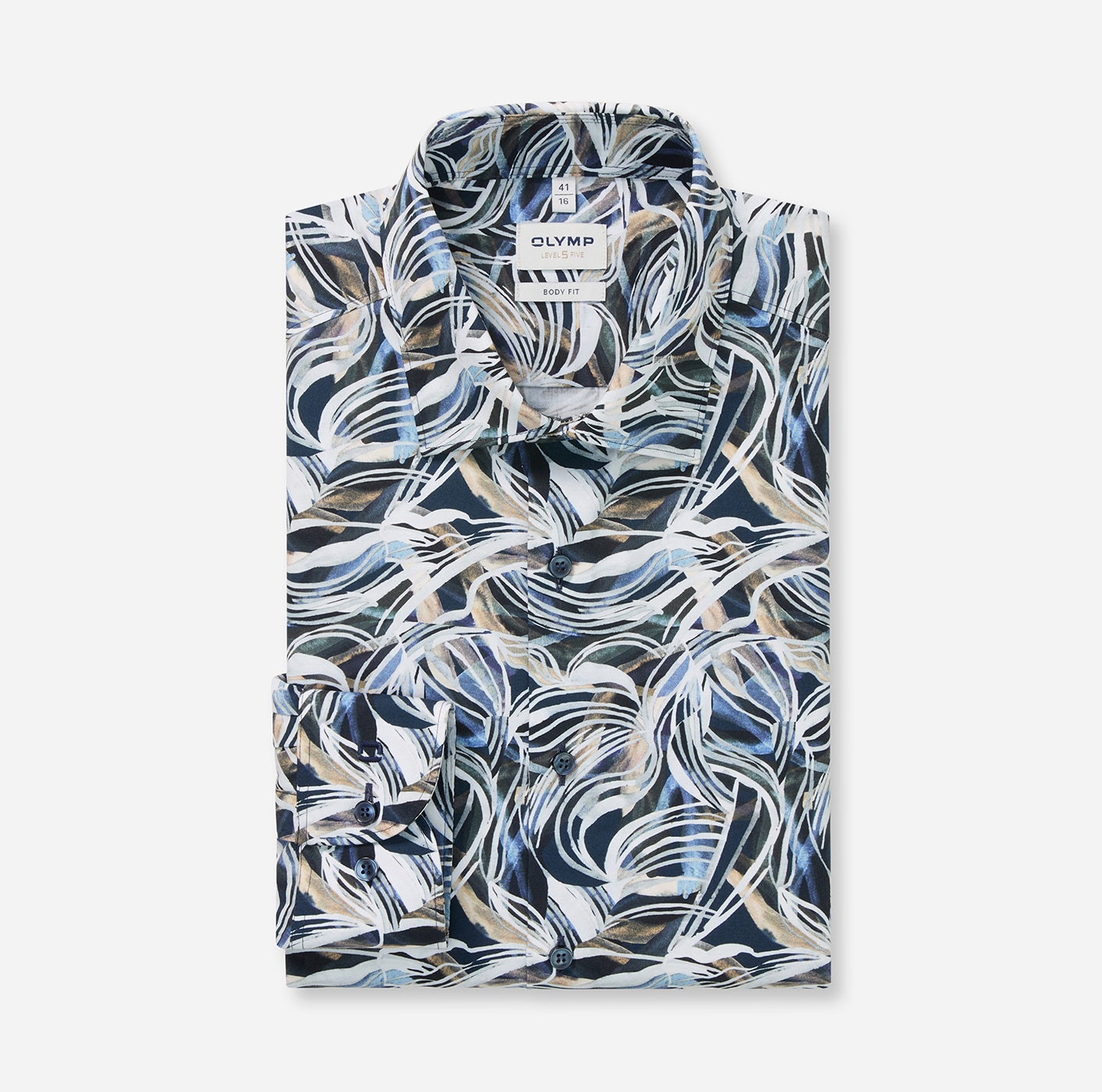 OLYMP Langarmhemd »Level Five« Businesshemd, body fit, New York Kentkragen