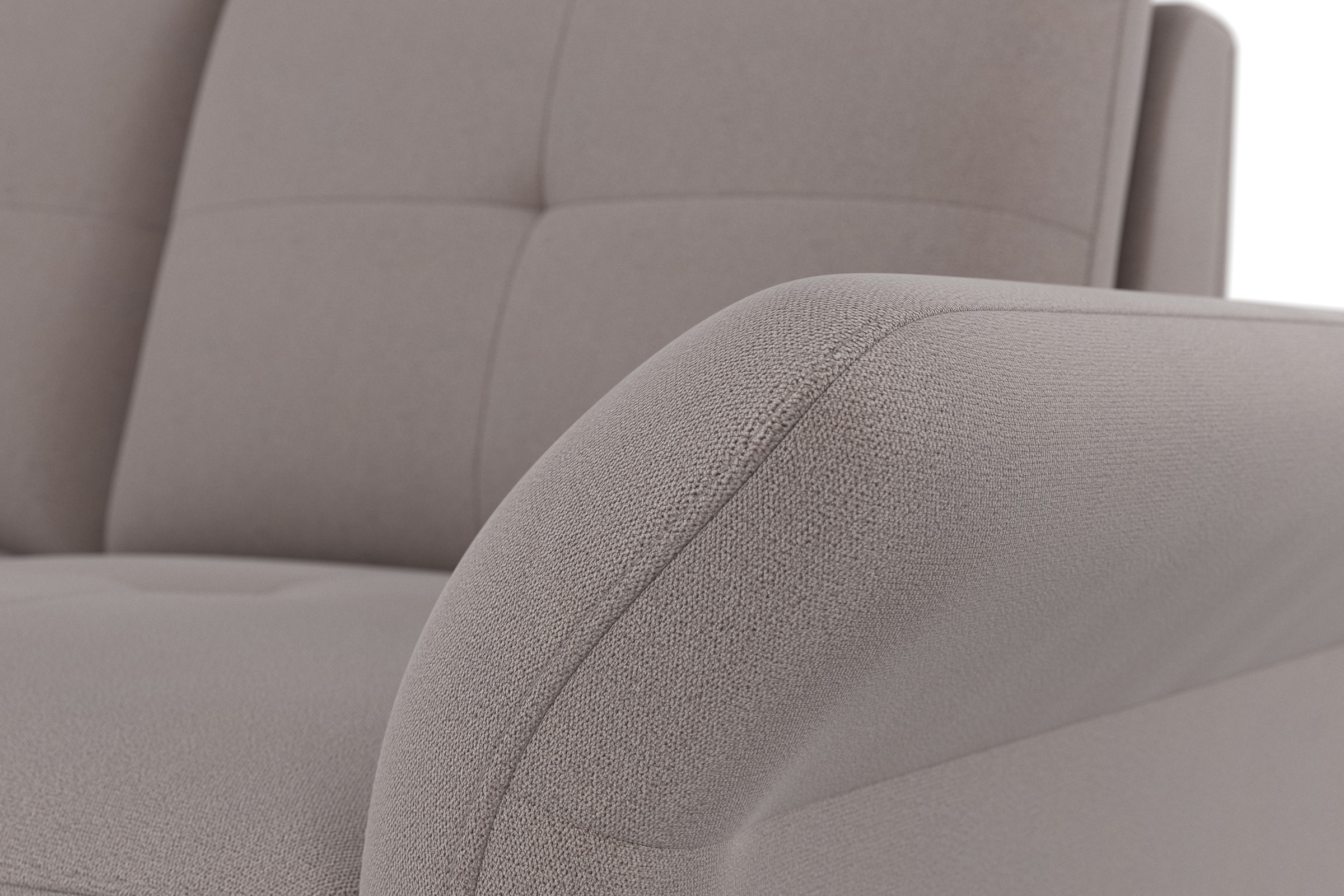 Places of Style Ecksofa »Calando L-Form«, wahlweise mit Bettfunktion, Bettkasten und Armteilfunktion