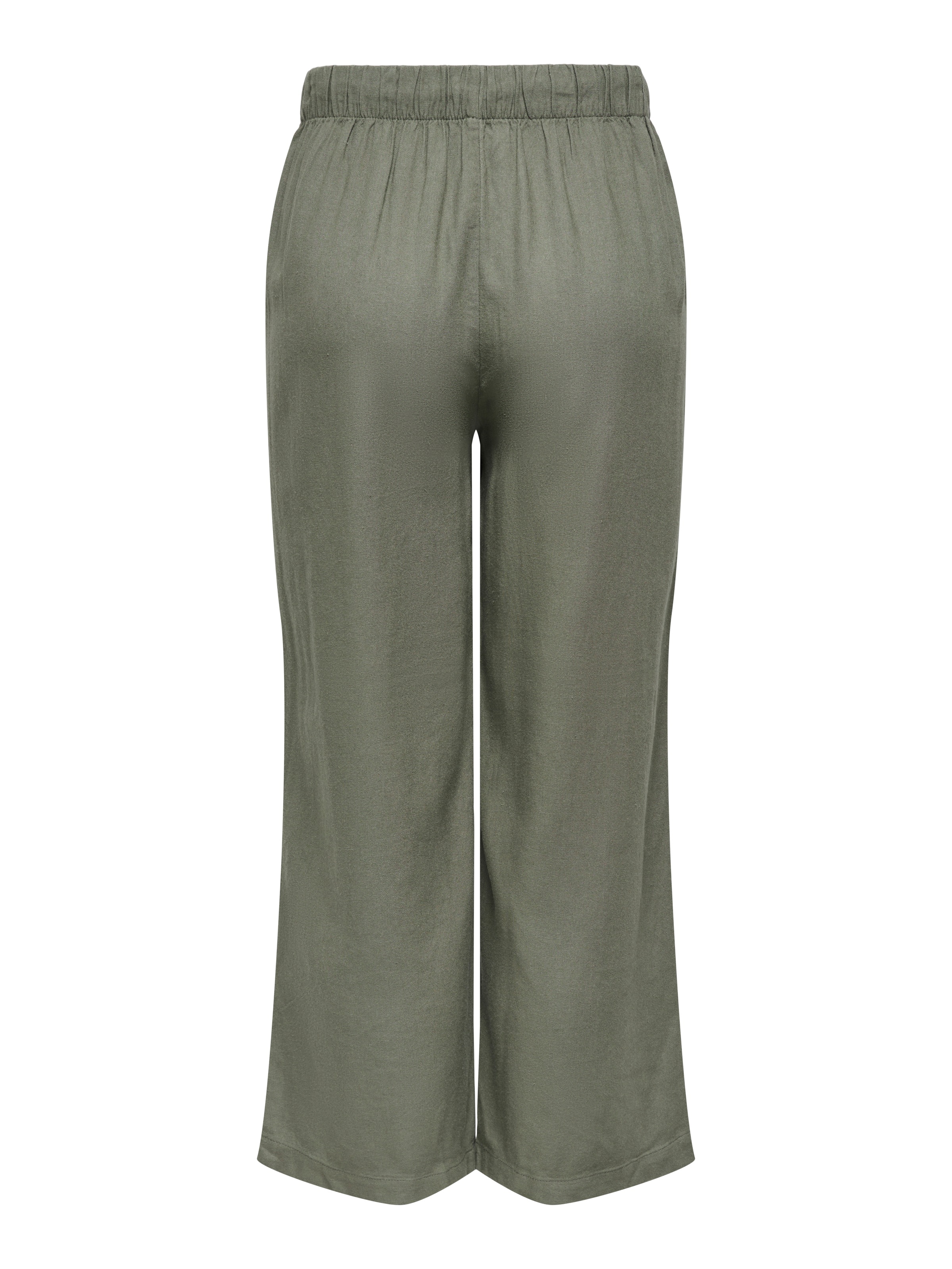 ONLY Culotte "ONLGOA MW LIN BL PULL-UP CULOTTE CC PNT" mit Leinen günstig online kaufen