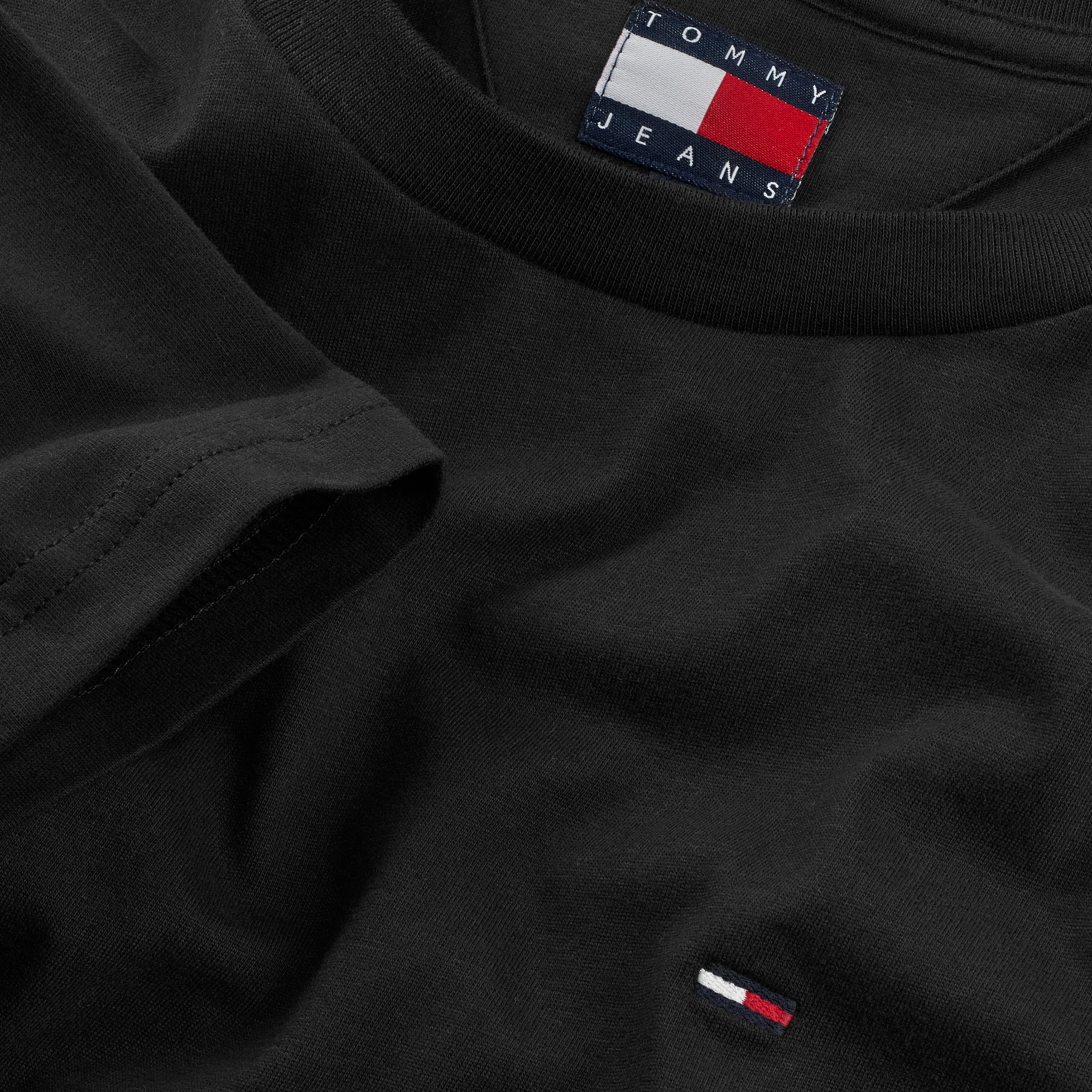 Tommy Jeans Rundhalsshirt »TJM XSLIM 2PACK JERSEY TEE EXT«, (Packung, 2er-Pack), Logostickerei, 2Pack