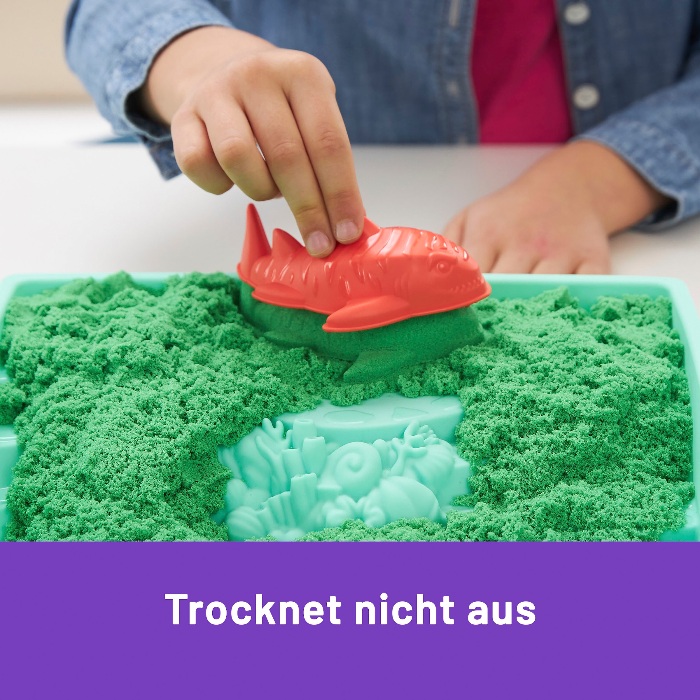 Spin Master Kreativset »Kinetic Sand - Box 454 g - Grün«