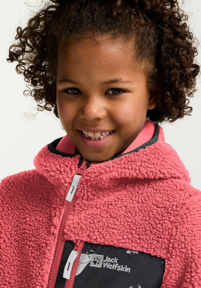 Jack Wolfskin Fleecejacke »MOOMIN ICE CURL K«, mit Kapuze