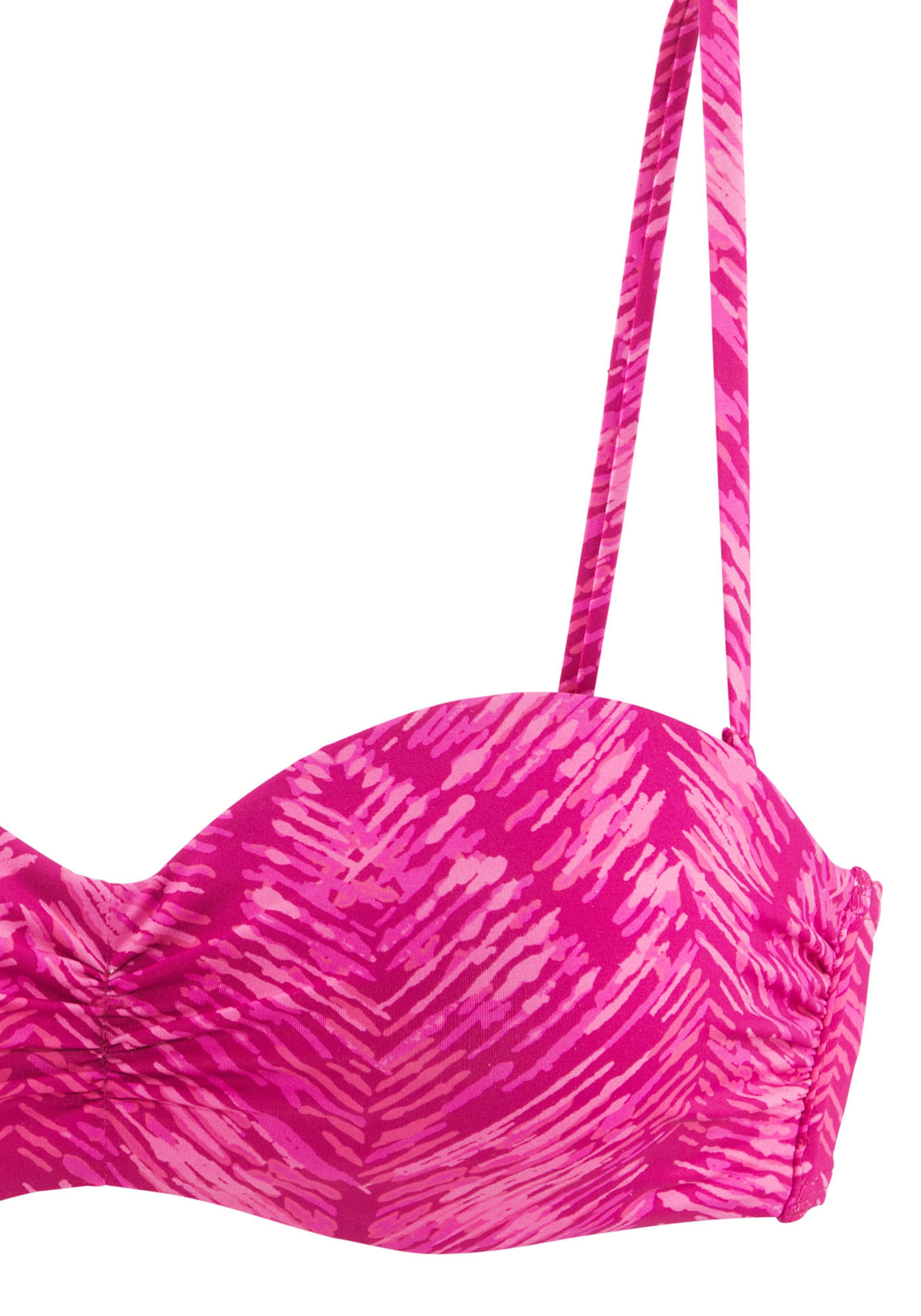 JETTE Bügel-Bandeau-Bikini-Top »Floretta«, in Ton in Ton-Harmonie