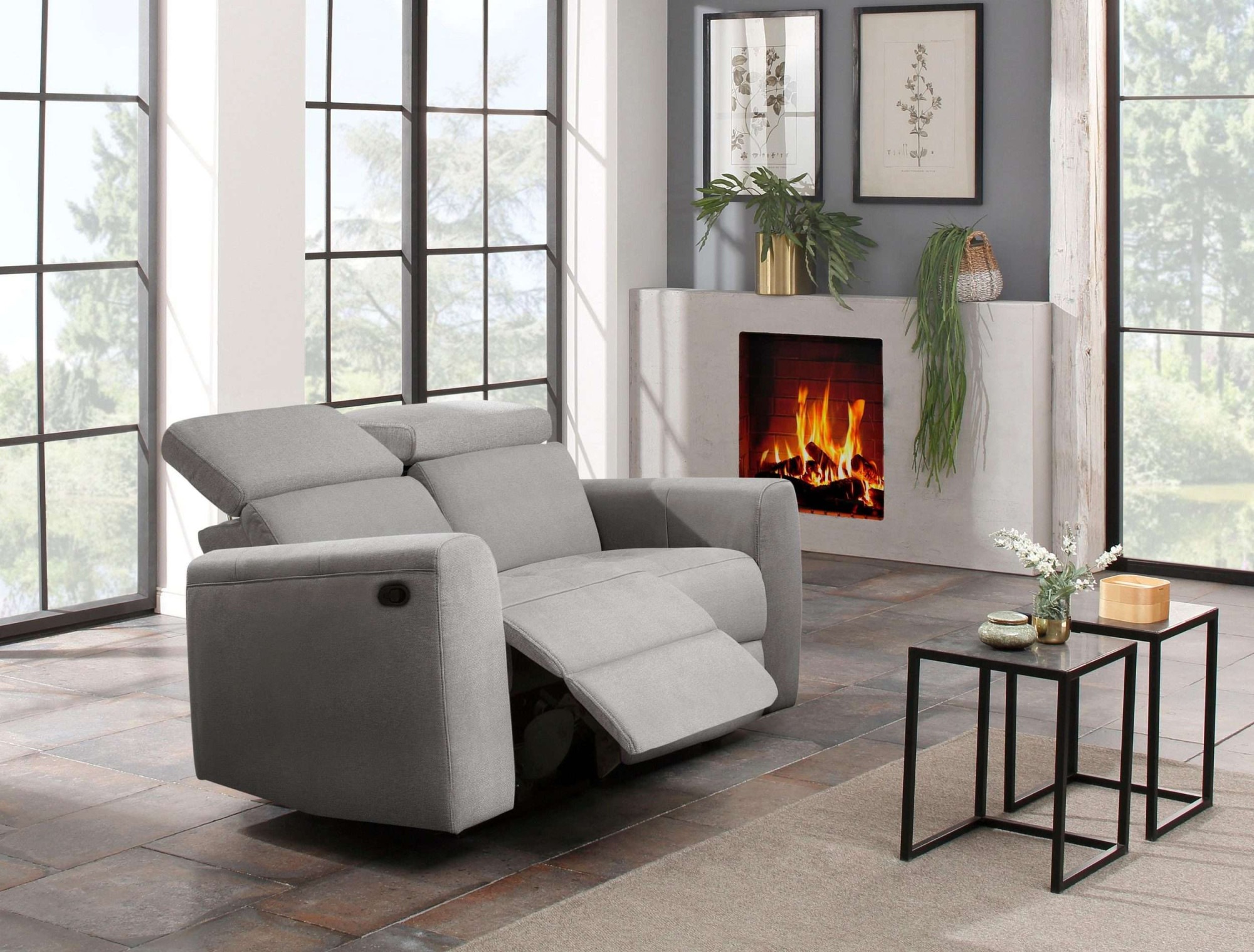 Home affaire 2-Sitzer »Sentrano«, 152 cm, man. o. elektr. Relaxfunktion und USB/Kopfverstellung